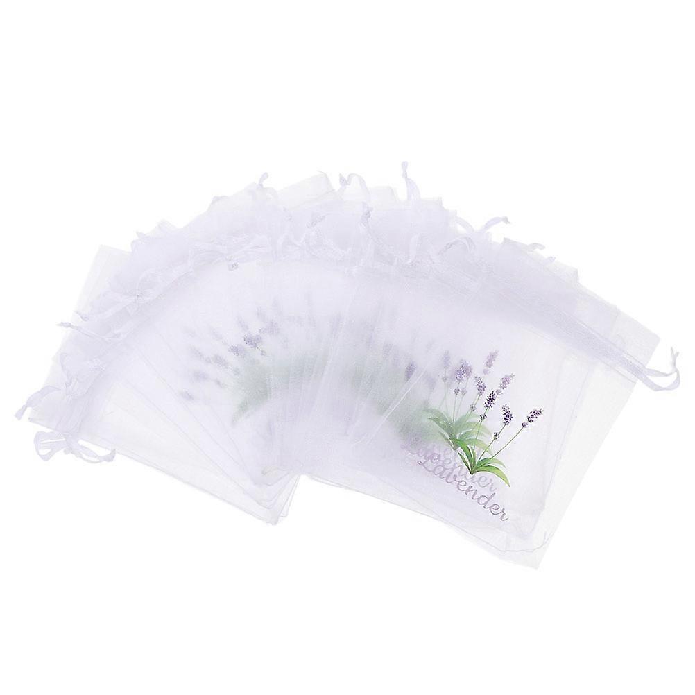 20PCS Lavender Sachet Bags, Drawstring Mesh Pouches for Aromatic Storage, Decorative Gauze Pouches for Spices and Relaxation at Home