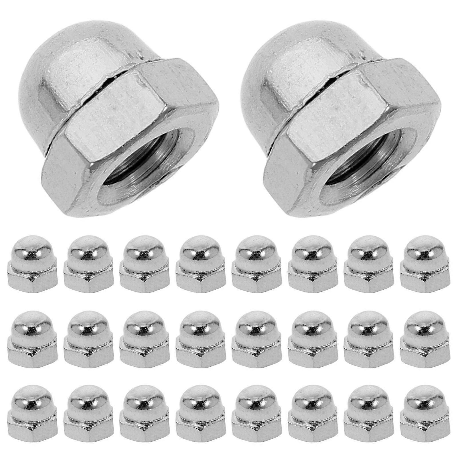 a refined and professional product description based on your input:
**100pcs Dome Nut Covers – Carbon Steel Bolt Protection Caps for Hexagon