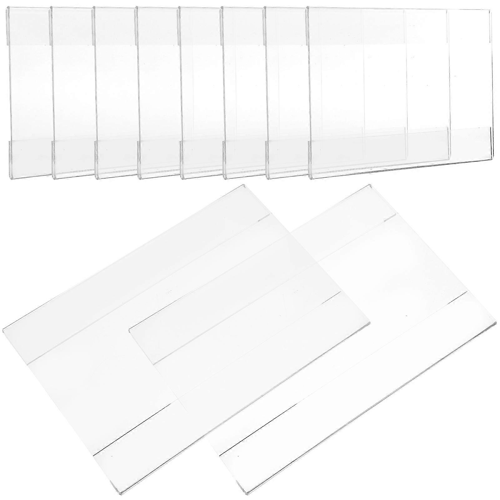 Signage Stand Price Display Sign Label Holder Document Display Indoor 10Pcs