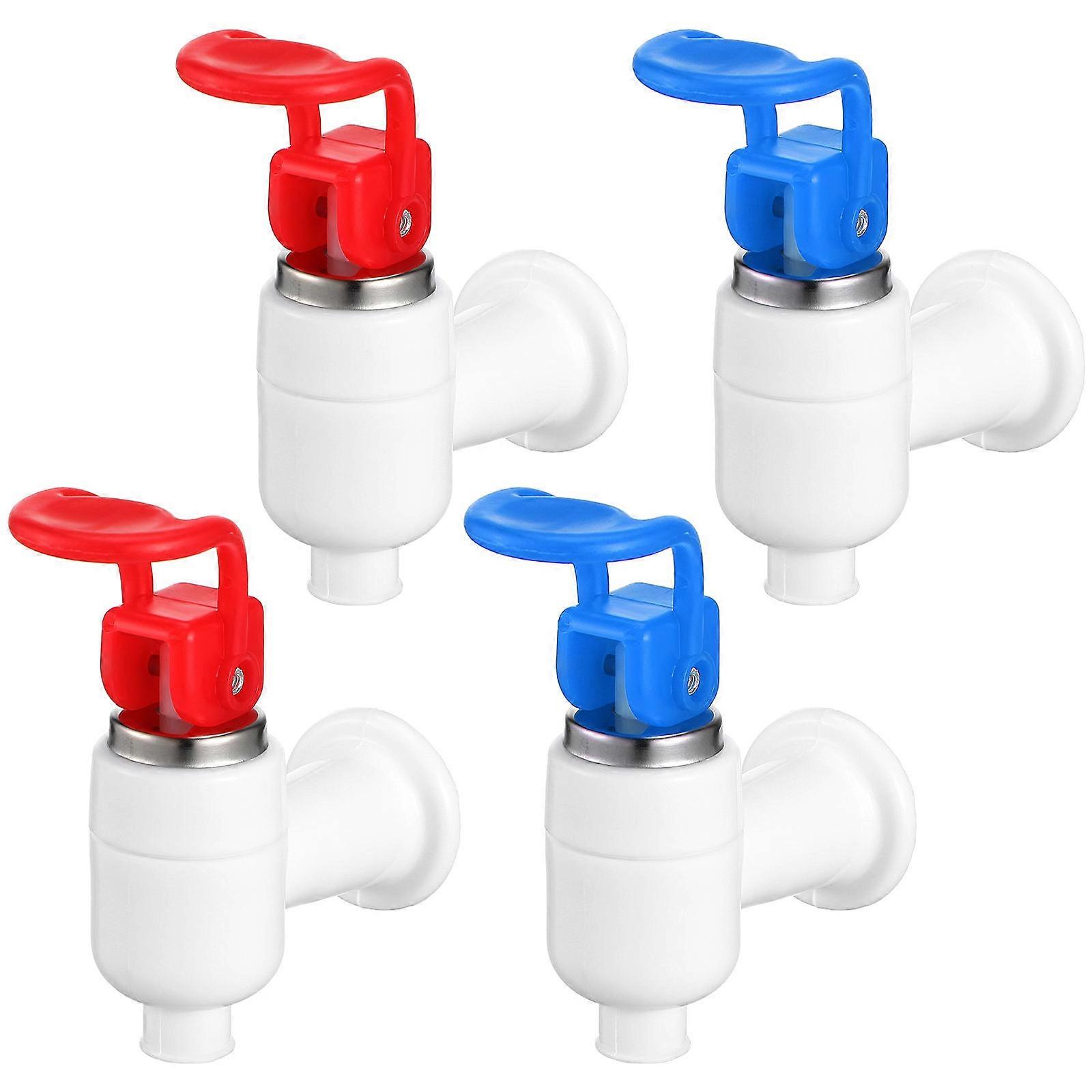 Water Dispenser Components Nozzle Set Dispenser Faucets Assorted Color 8.20X6.00X3.00CM Manual Operation 4Pcs