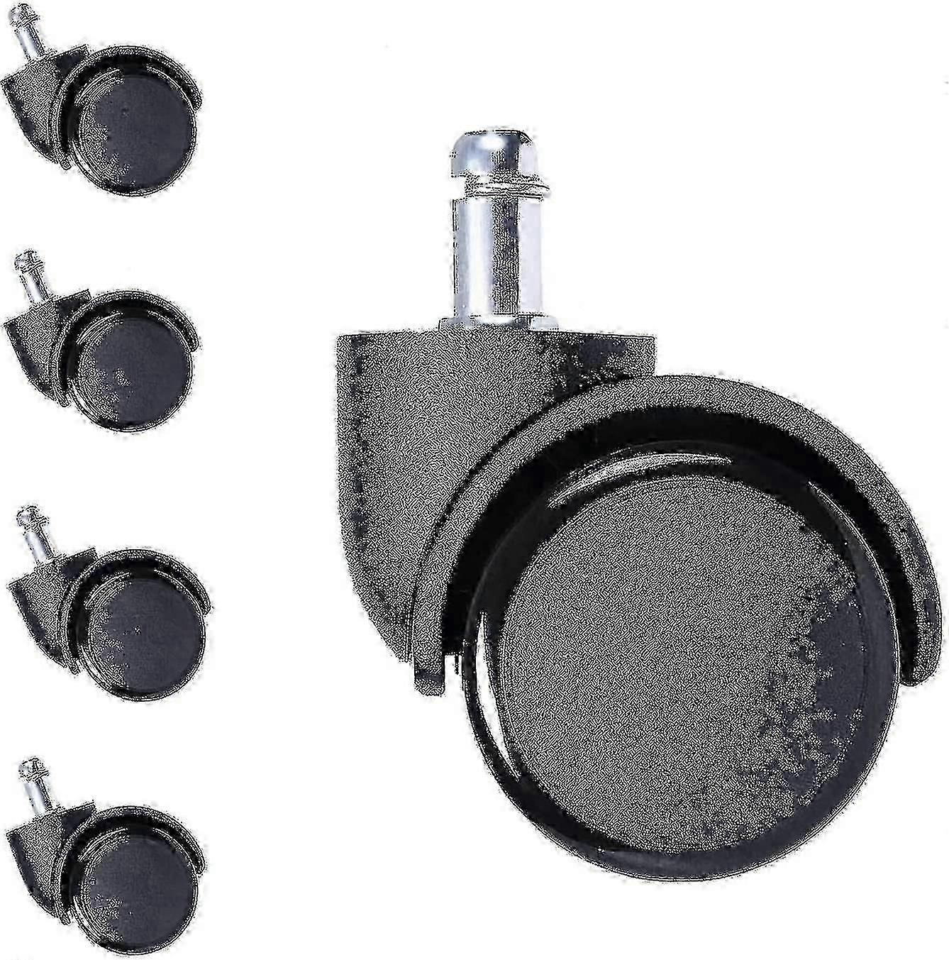 10mm Stem Caster Wheels Rubber Wheels For Chair Replacement