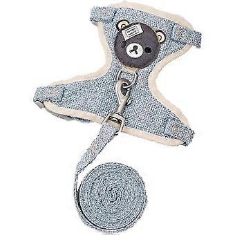 Ademend vest harnas Mesh borstharnas met riem voor kat konijn Kleine hond zacht verstelbaar harnas Lichtgewicht kat harnas puppy harnas