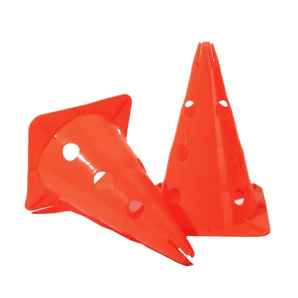 Football Training Marker Cones for Obstacle Setup 5Pcs Collapsible Orange