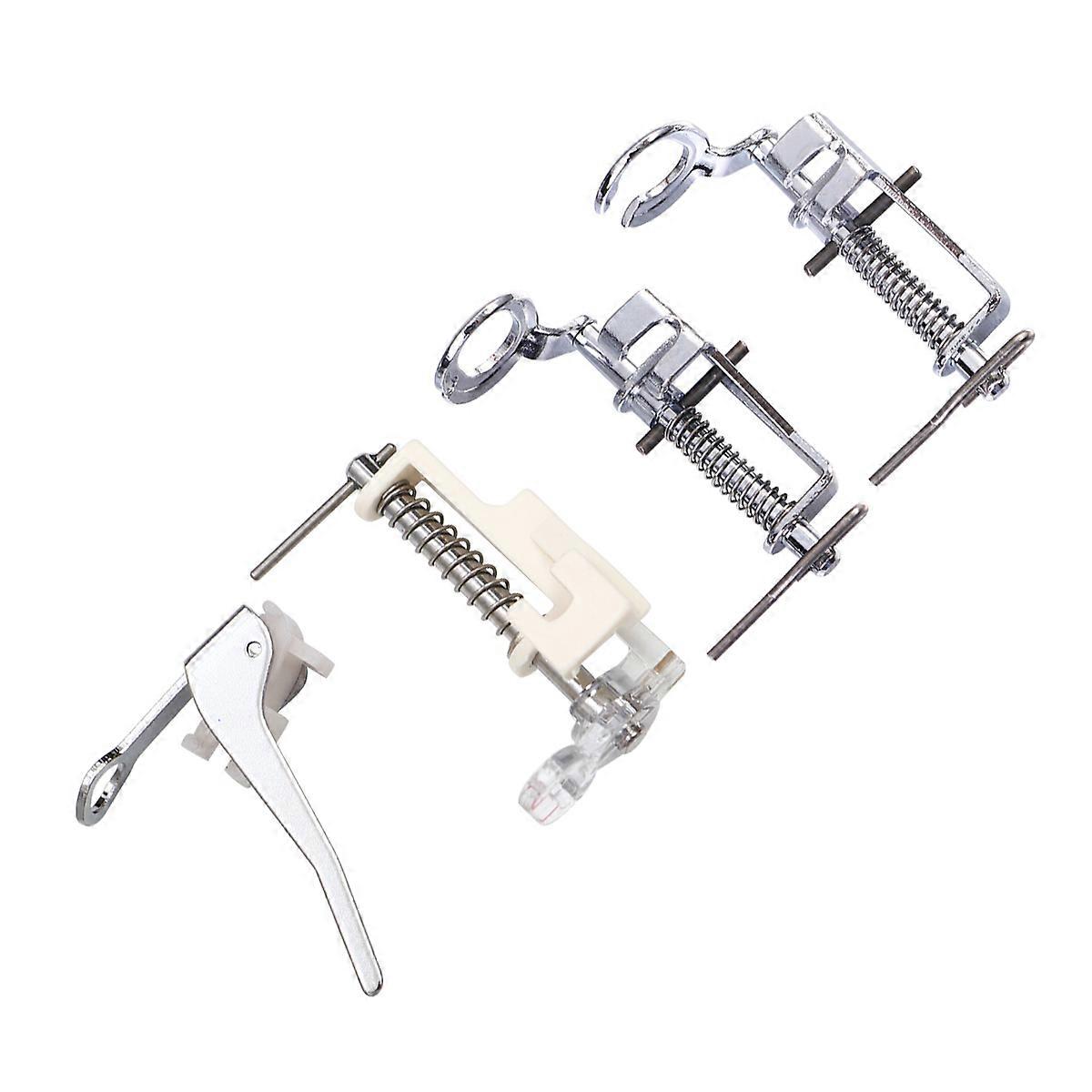 Sewing Machine Needle Presser Foot Set Open Close Toe Assorted Use Craft Projects 4Pcs