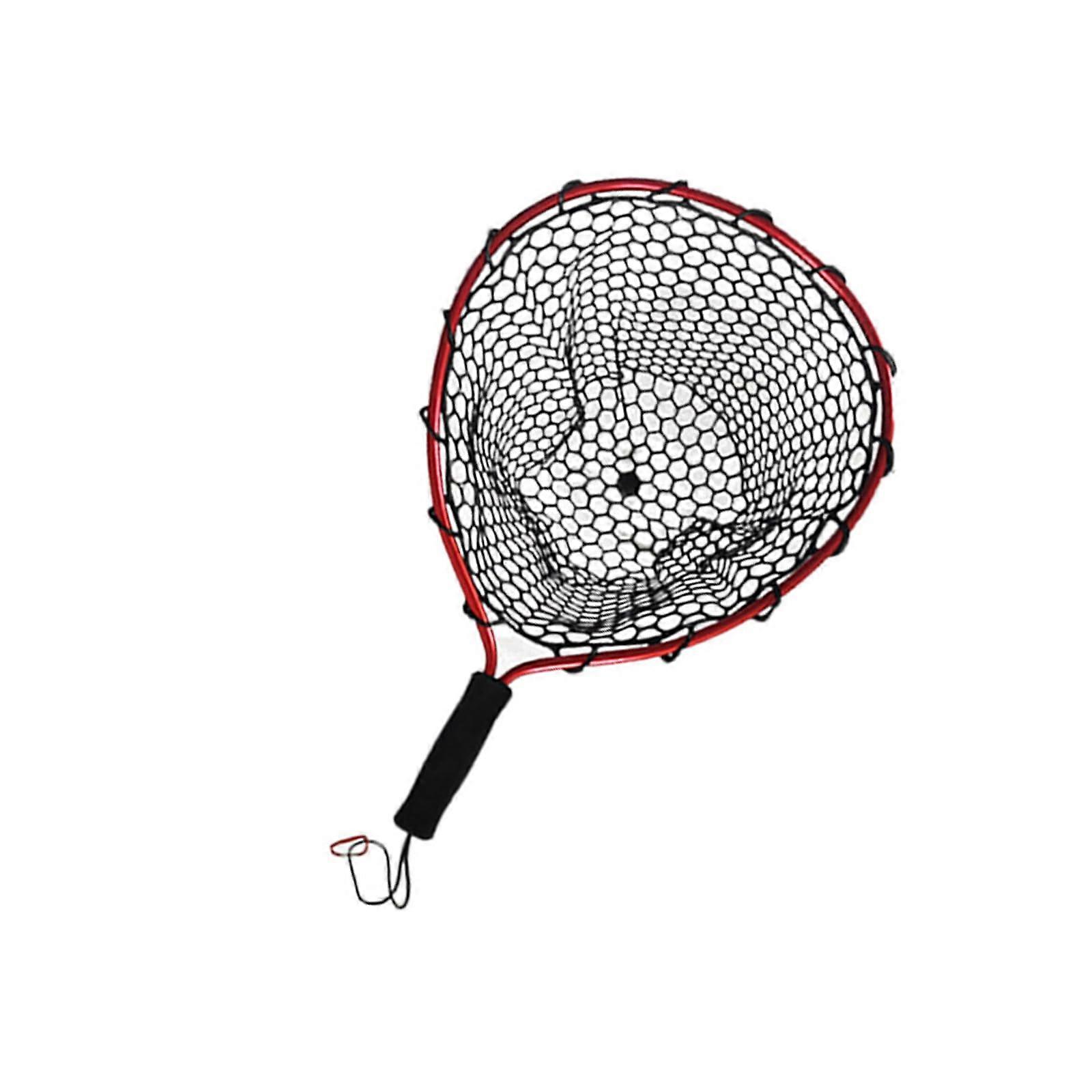 Small net for fresh and saltwater, fishing accessories, fishing net, portable, for adults red Ref: 5057