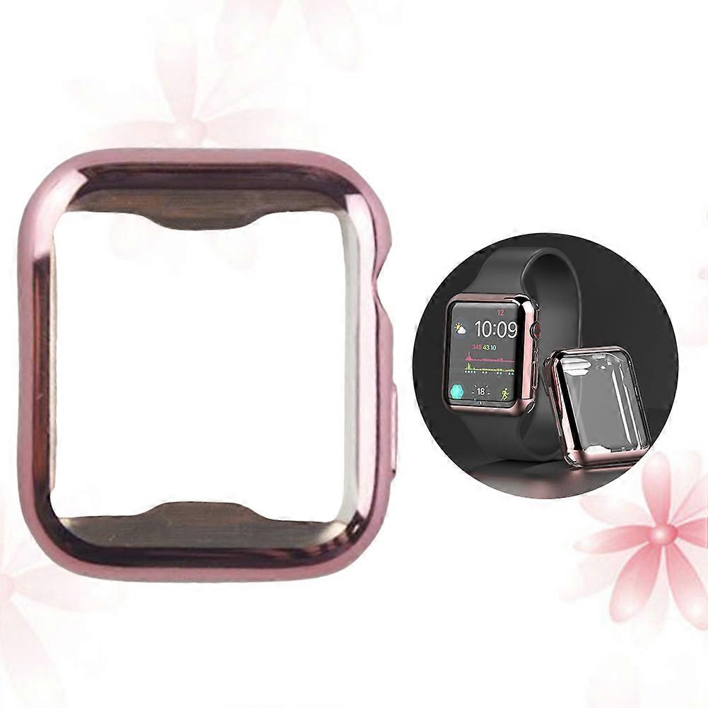 Screen Protector Case Tpu for Watch 4 Rose Gold Smartwatch Users Impact Resistance 1Pack