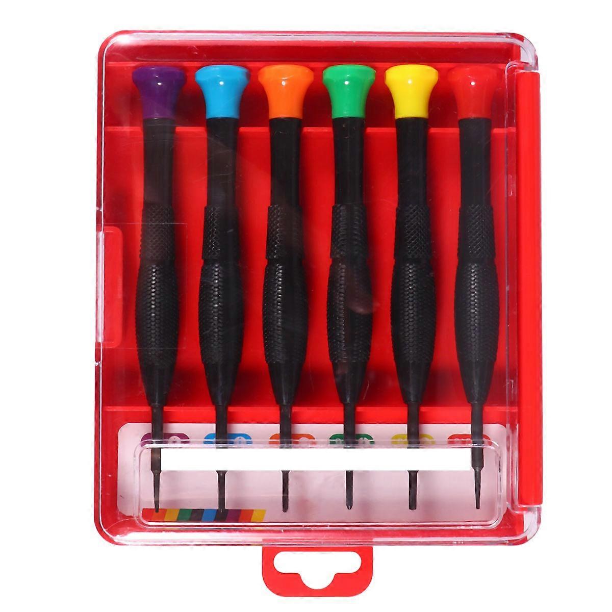 Mini Screwdrivers Precision Tool Kit Small Screwdriver Set Portable For Home Use Assorted Color 6Pcs