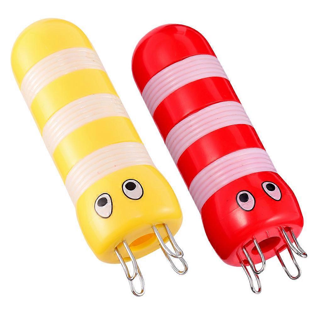 Knitting Tool French Knitter For Knitting Sweaters Diy Design Yellow 10X3CM Plastic Abs Bee Shape 2Pcs