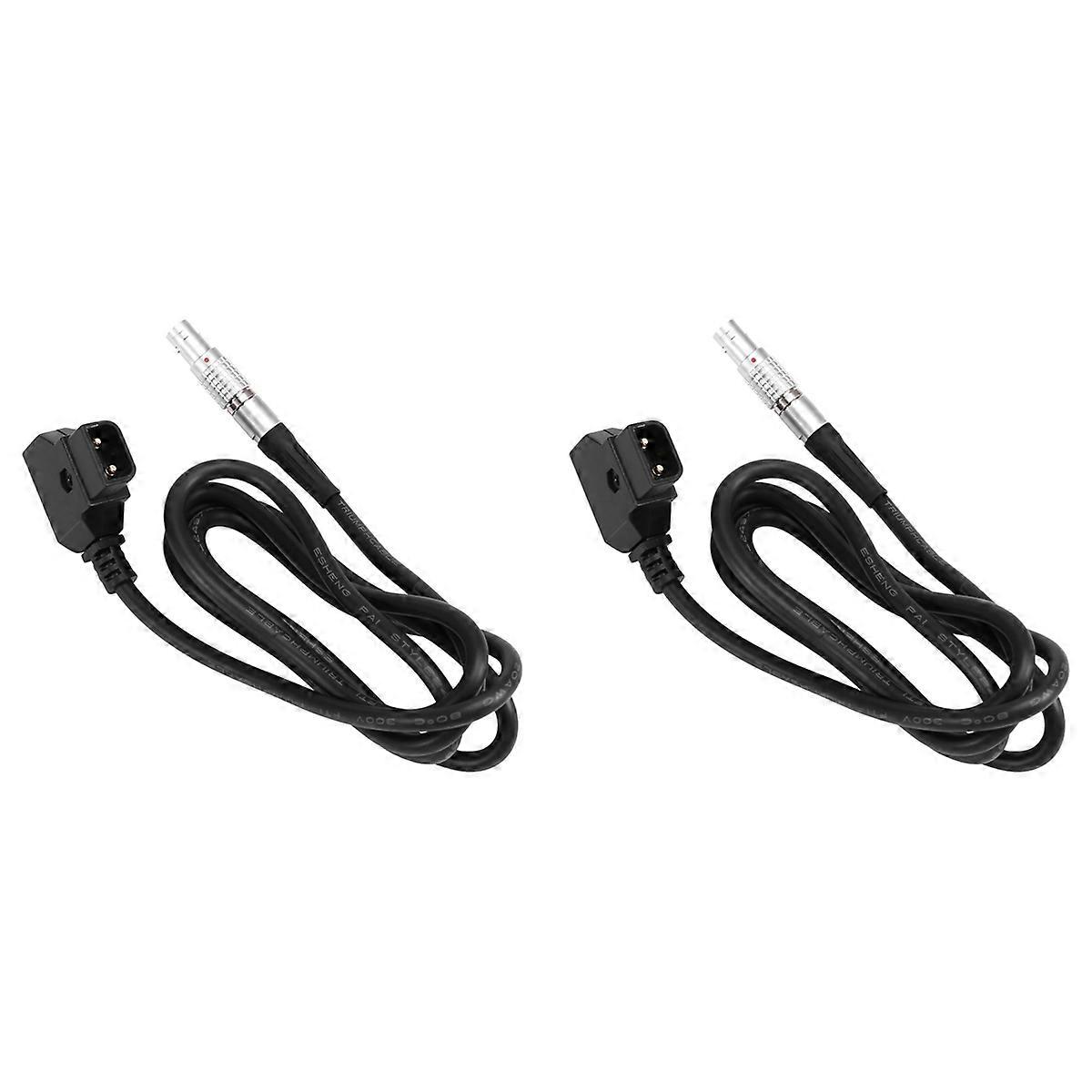 2X D-TAP to 2 Pin Male Power Cable for Teradek Bolt Pro 300 RX Monitor Power Supply Solution
