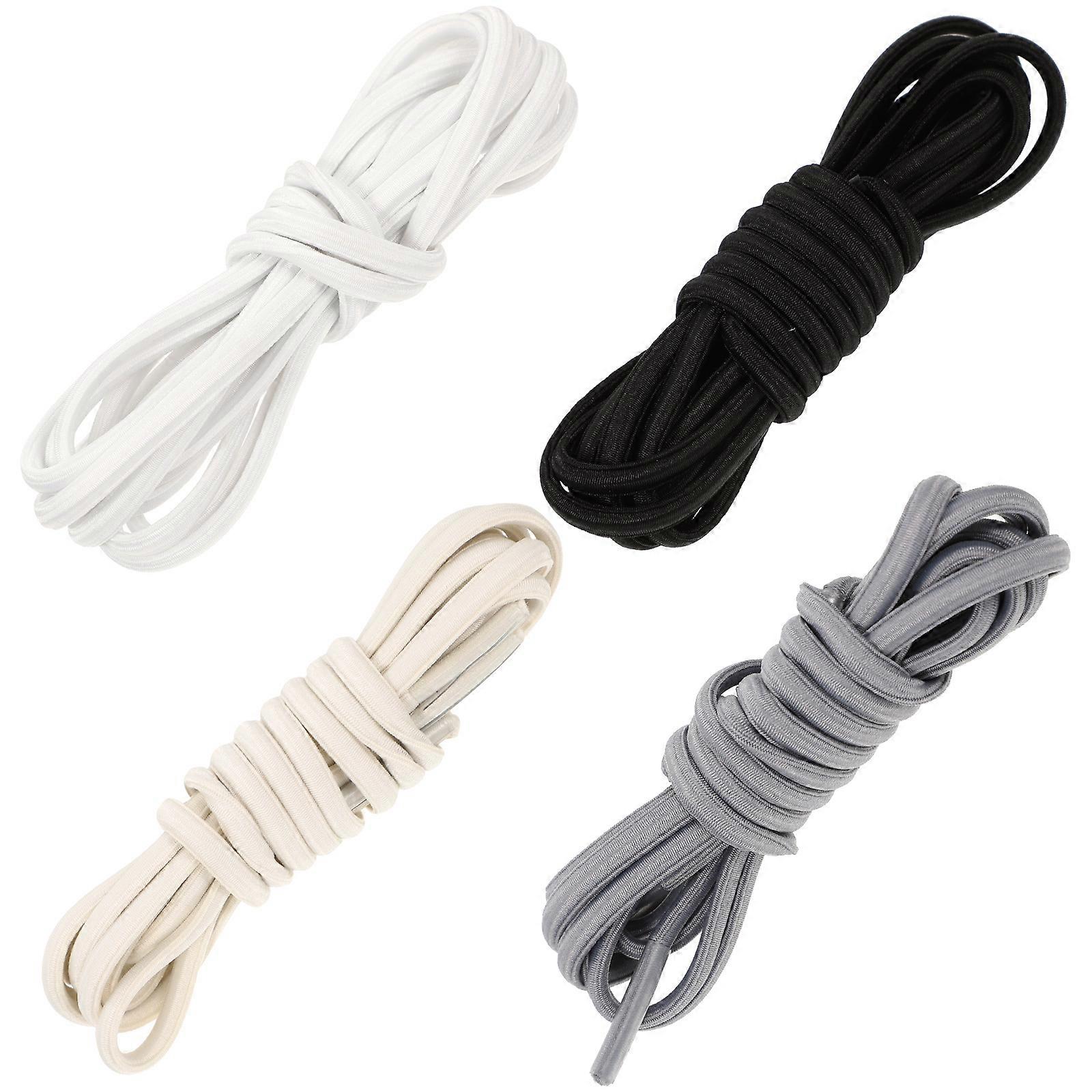 Sneakers Laces For Trainers Elastic Function Custom Length Various Activities 4 Pairs