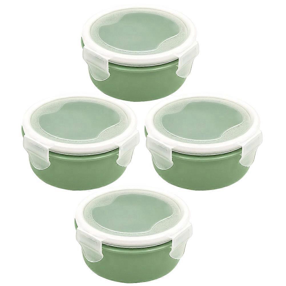 Freezer Storage Container Freezer Food Boxes Green Color For Fridge Use Long-term Food Storage 4Pcs