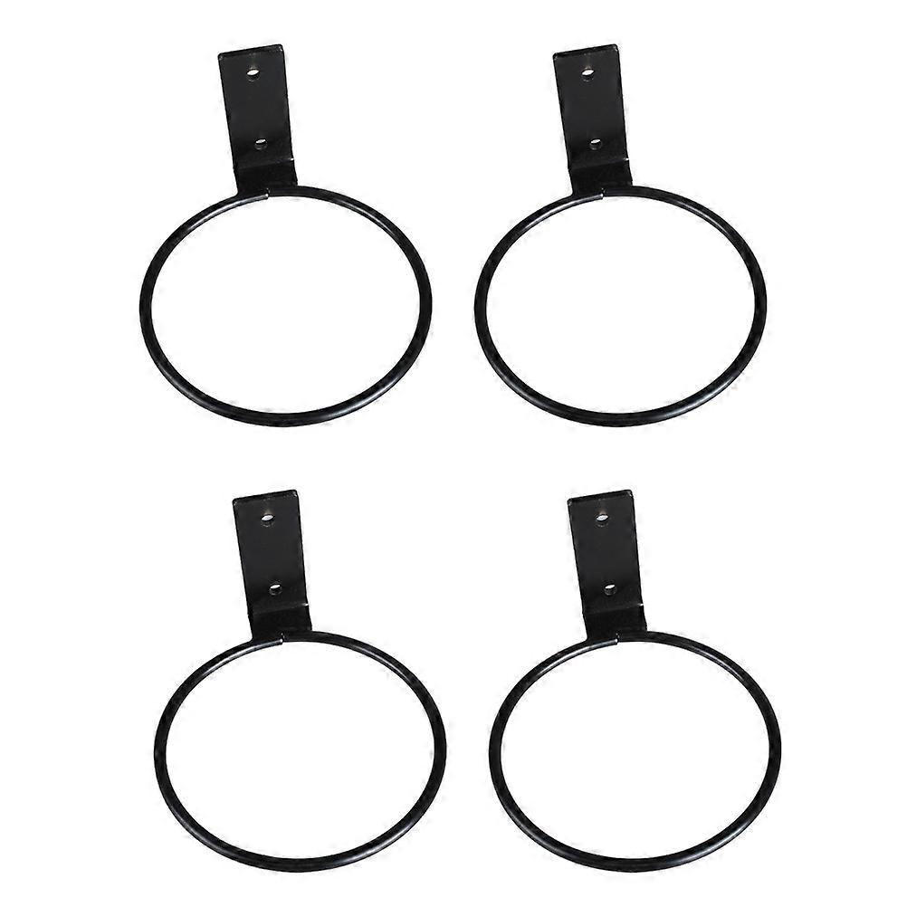Wall Mounted Flower Pot Holder Ring for Plant Hanging 4Pcs Iron Bracket
