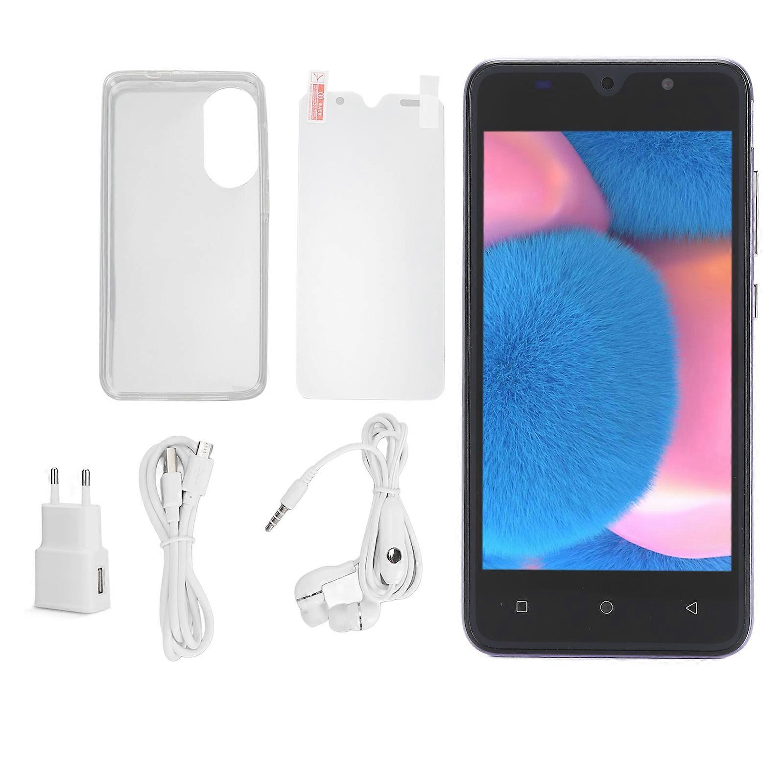 Unlocked 5" Smartphone: HD Screen, 4GB RAM, Face Recognition, Android 13, Ultra Thin