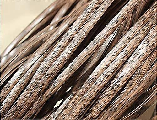 Rattan Furniture Fixing Kit Plastic Rattan Wicker Faux Rattan Basket Material for DIY Knitting Rattan Chair Table Flat Rose Brown/D