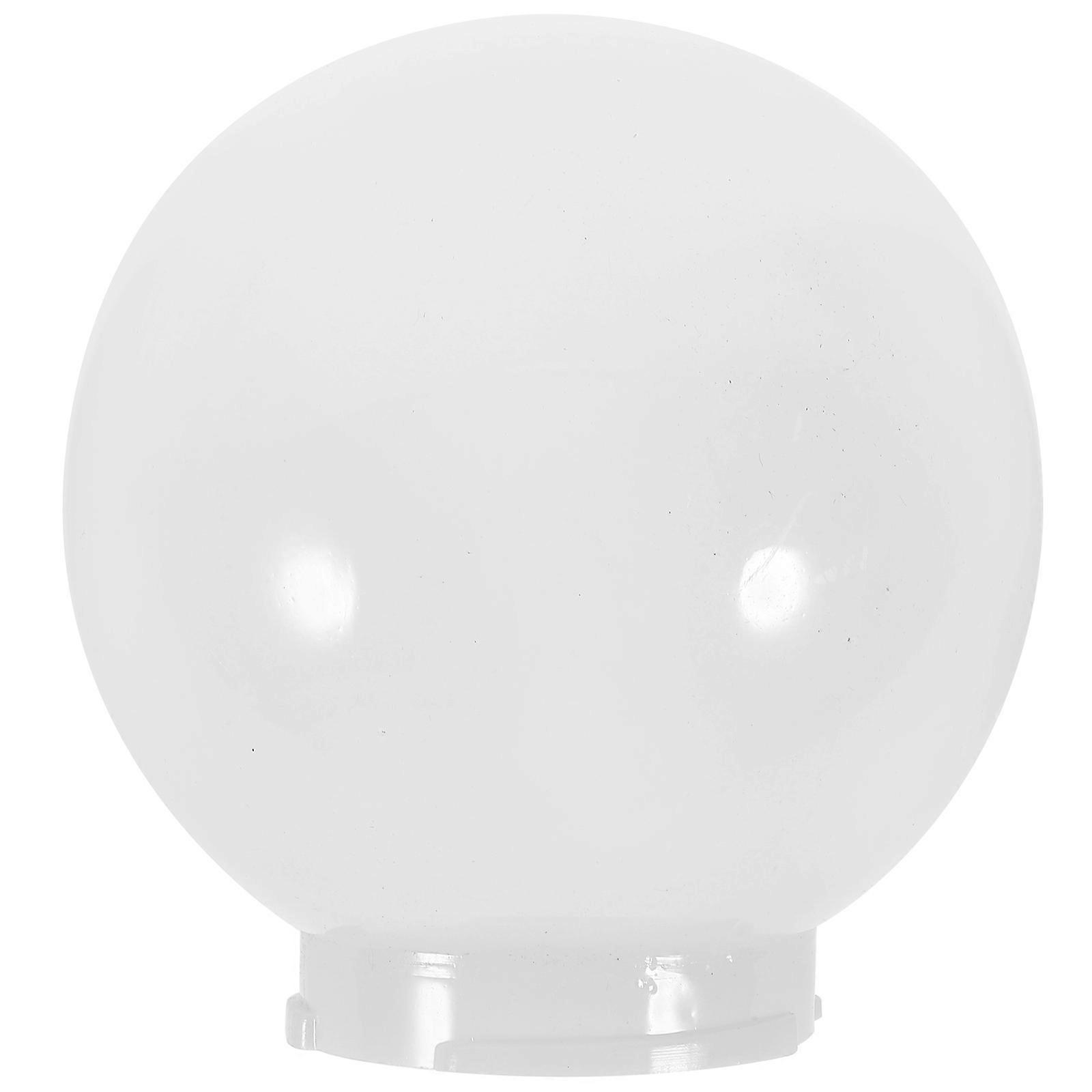 White Globe Lamp Shade Post Lamp Shade for Outdoor 1 Piece Fixture