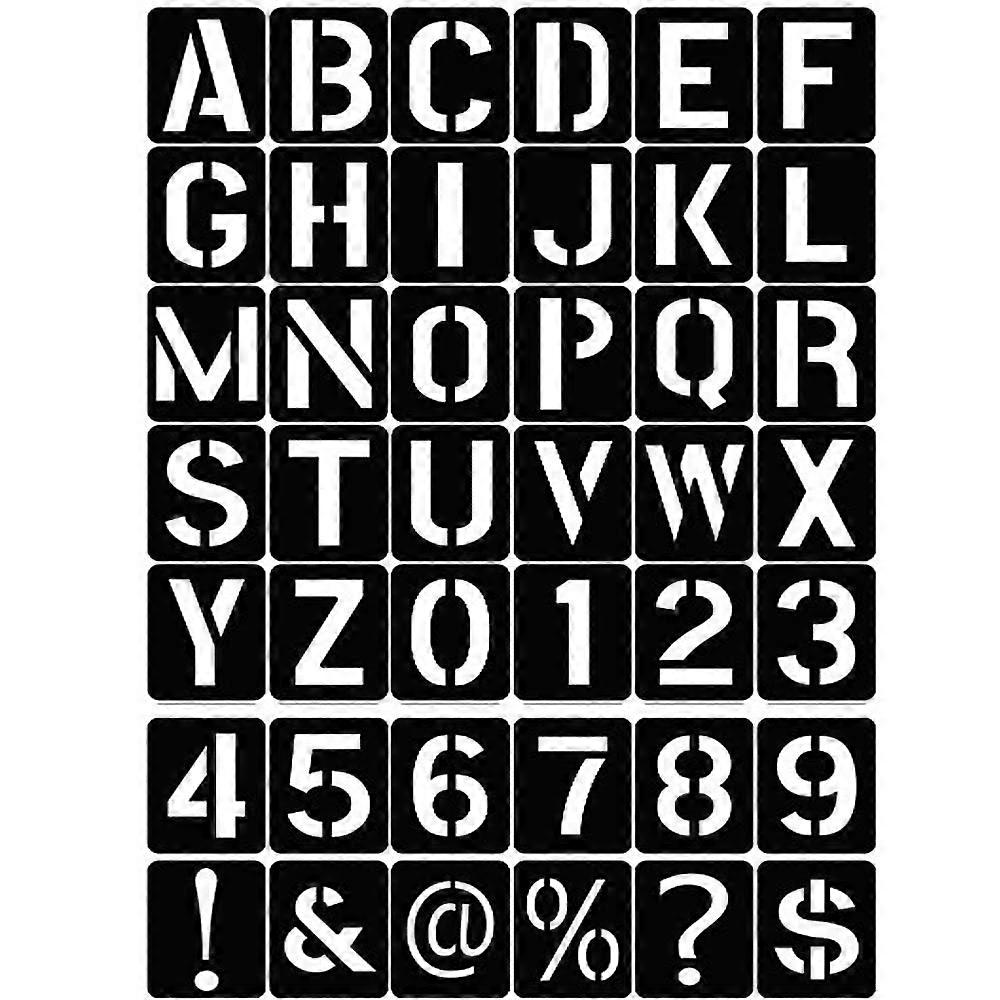 Letters Numbers Signs, Stencils Set for Painting, Graffiti, Walls, Art