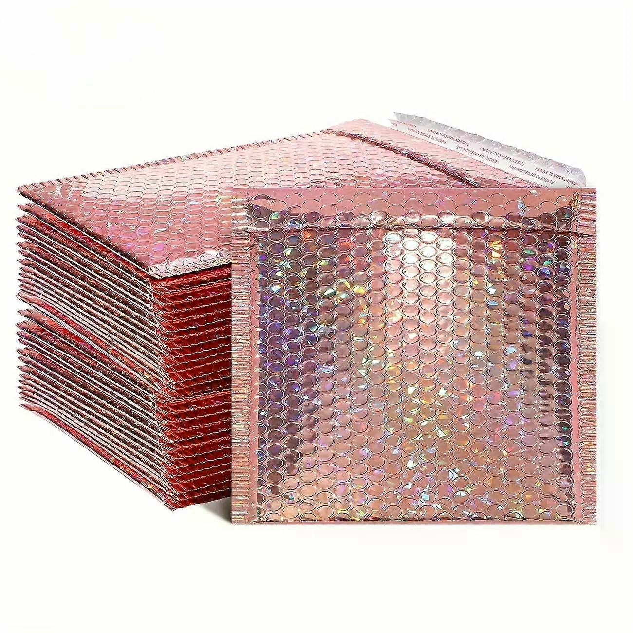 [20 stücke holographische Laserblasenbeutel] 20 stücke Laserblasenverpackungsbeutel gefüllte Postsäcke holographische Blasenumschläge gefüllte Umschläge