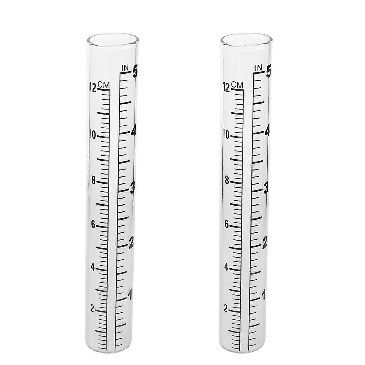 Flat-based Glass Tube for Rain Gauges, Perfect for Field Applications and