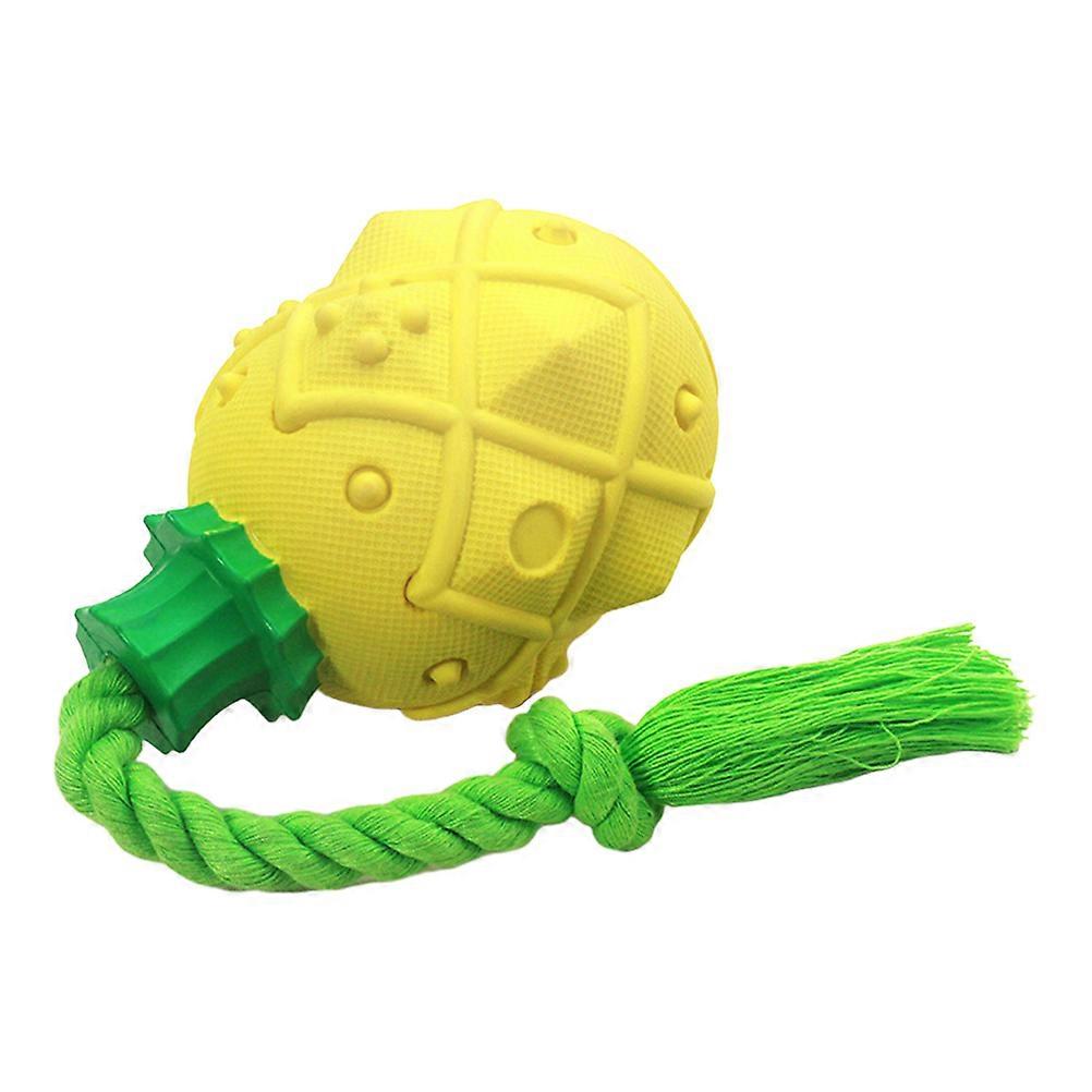 The **Pineapple Shaped Dog Chew Food Dispensing Ball** is an innovative and engaging pet toy designed to provide **mental stimulation**,