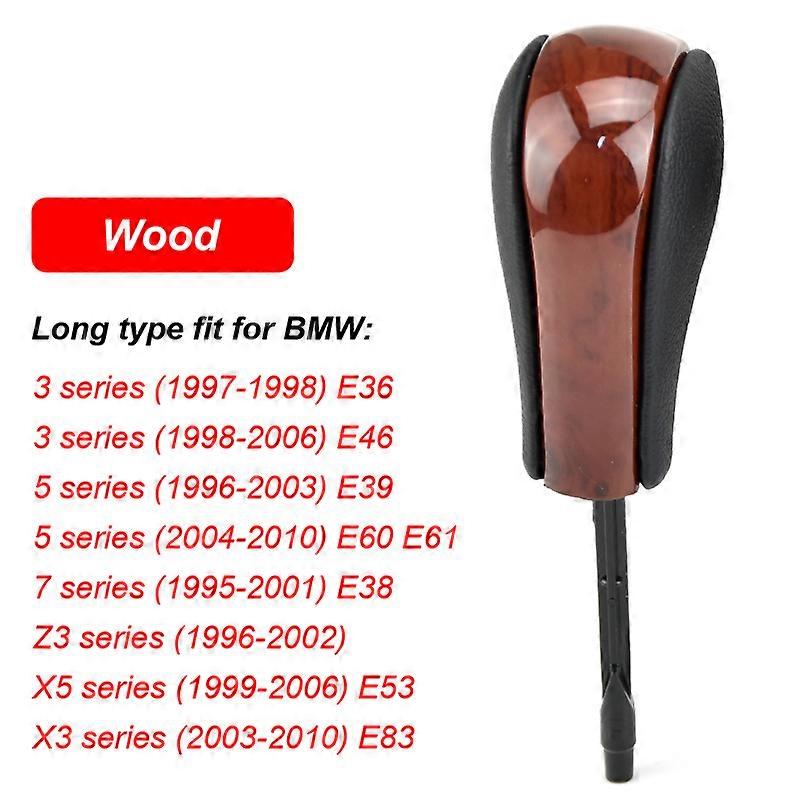 Automatic Gear Shift Knob For BMW E39 E46 E53 E60 E61 E63 E64 E81 E82 E87 E90 E91 E92 E93 E83 ABS Carbon Fiber Car Styling~00644