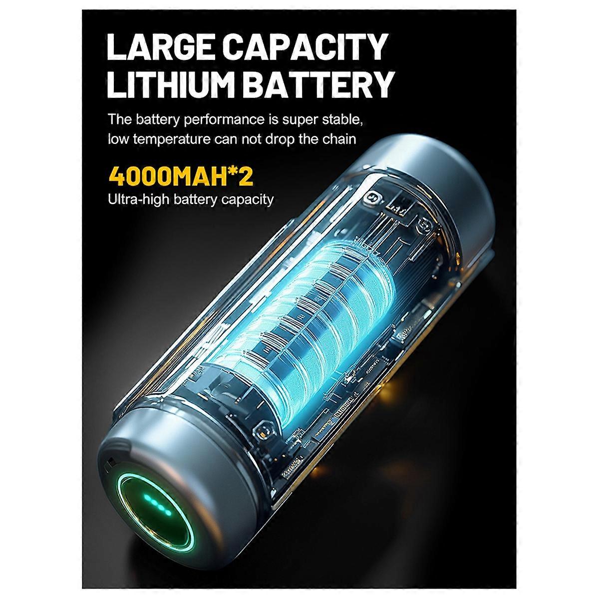130000RPM Powerful Air Blower Turbo Violent Fan with 2 Nozzles 52m/S Handheld Turbo Jet Fan Car Dryer Brushless Motor A