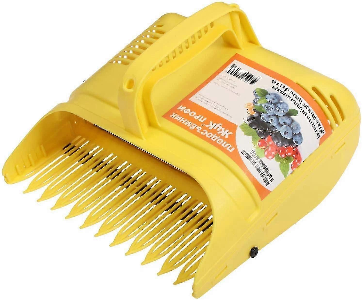 Plastic Berry Pickers and rakes with Ergonomic Soft Touch Handle and Reinforced Coated Teeth-Yvan