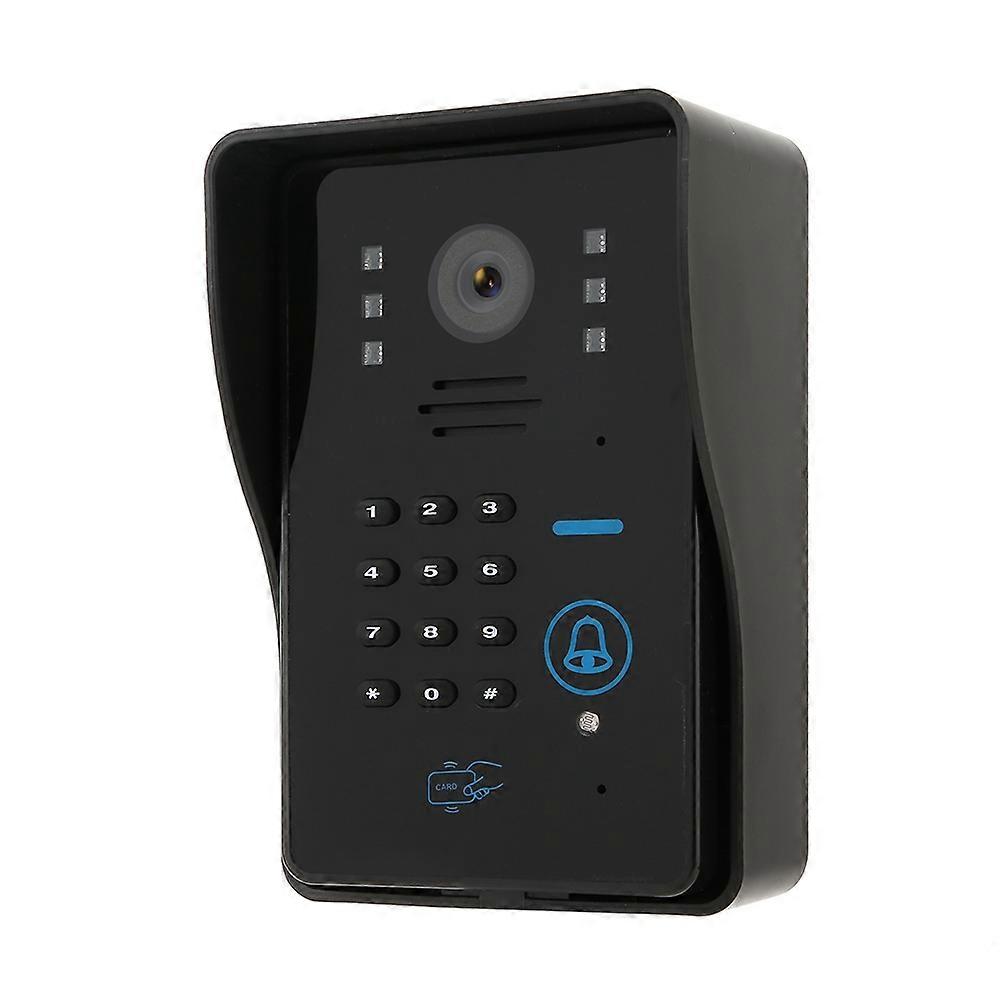 7in RFID Password Video Door Phone Wired Intercom Doorbell Kit With NO Lock 806MJIDS11