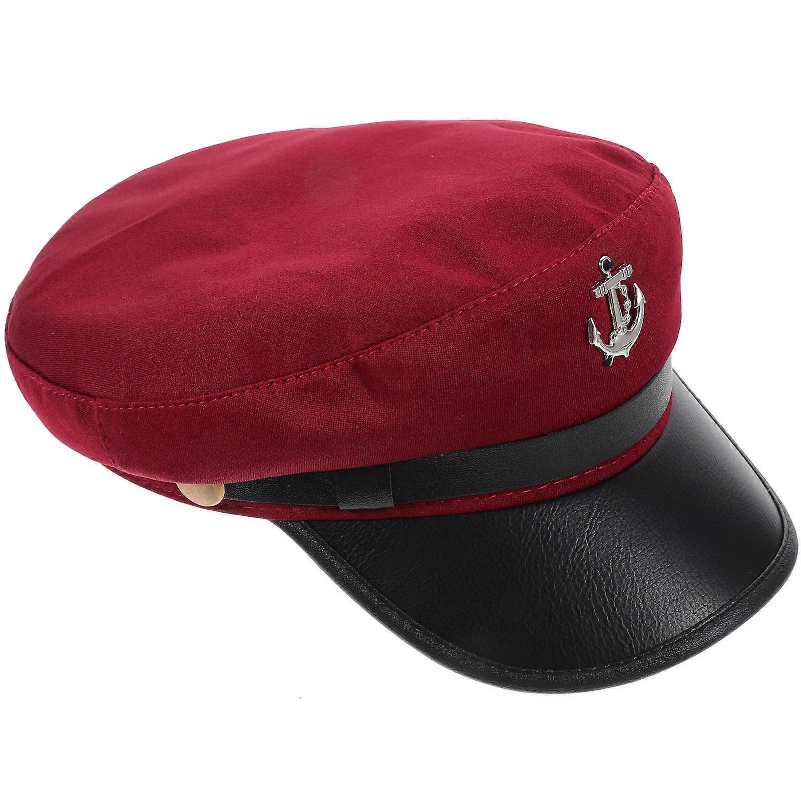 Lightweight Decorative Captain Hat for Adults – Stylish Sailor Beret for Parties, Cosplay & Sailing Events – Reusable Classic Yacht Captain Costume