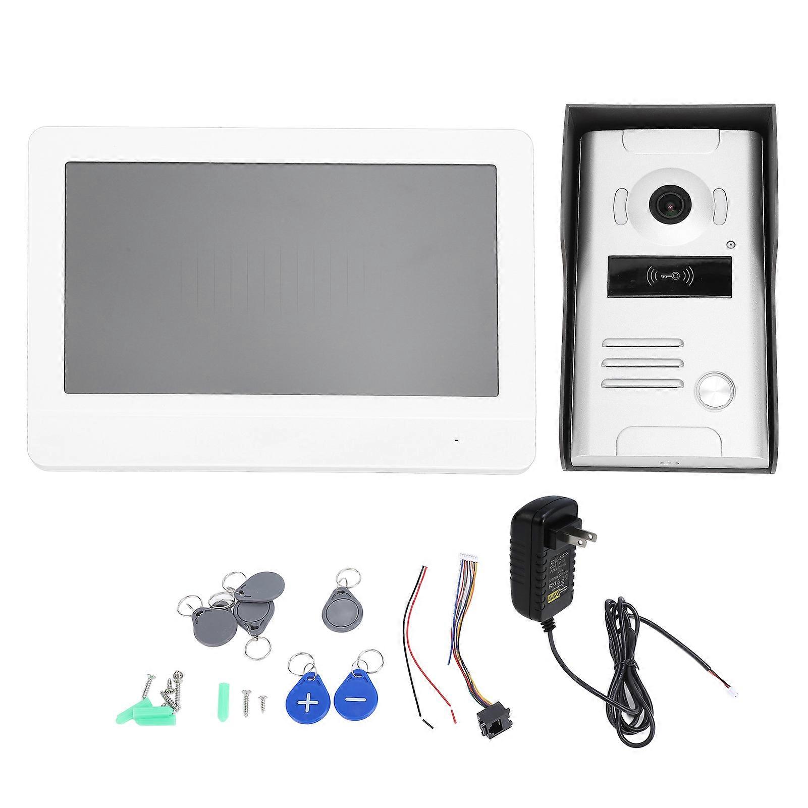 10.1" HD Touch Screen Video Intercom System with Wireless Doorbell Camera & Display
