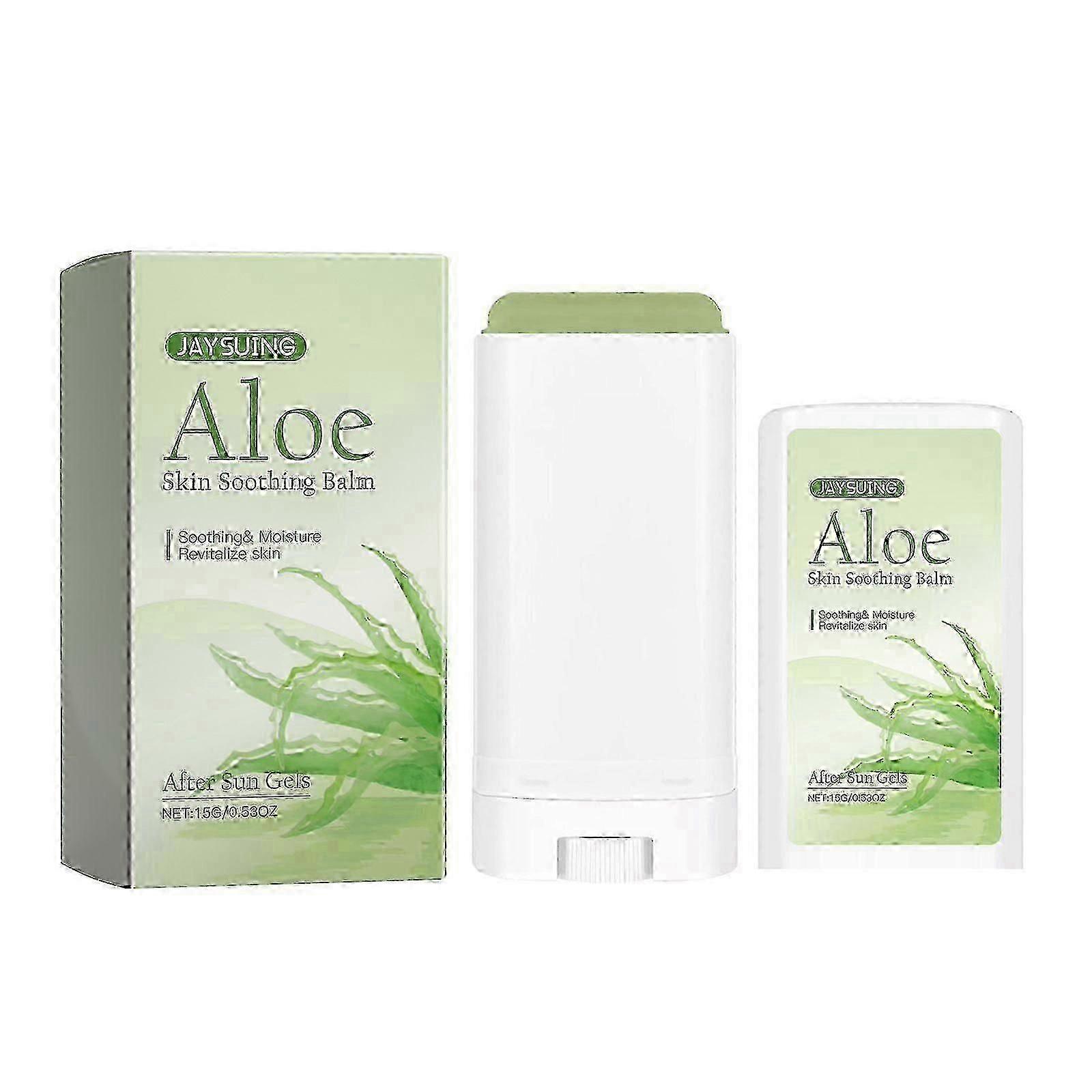 Jaysuing Aloe Moisturizing Stick منعش مغذي مرطب مرطب لطيف للعناية بالبشرة عصا محمولة للعناية بالبشرة