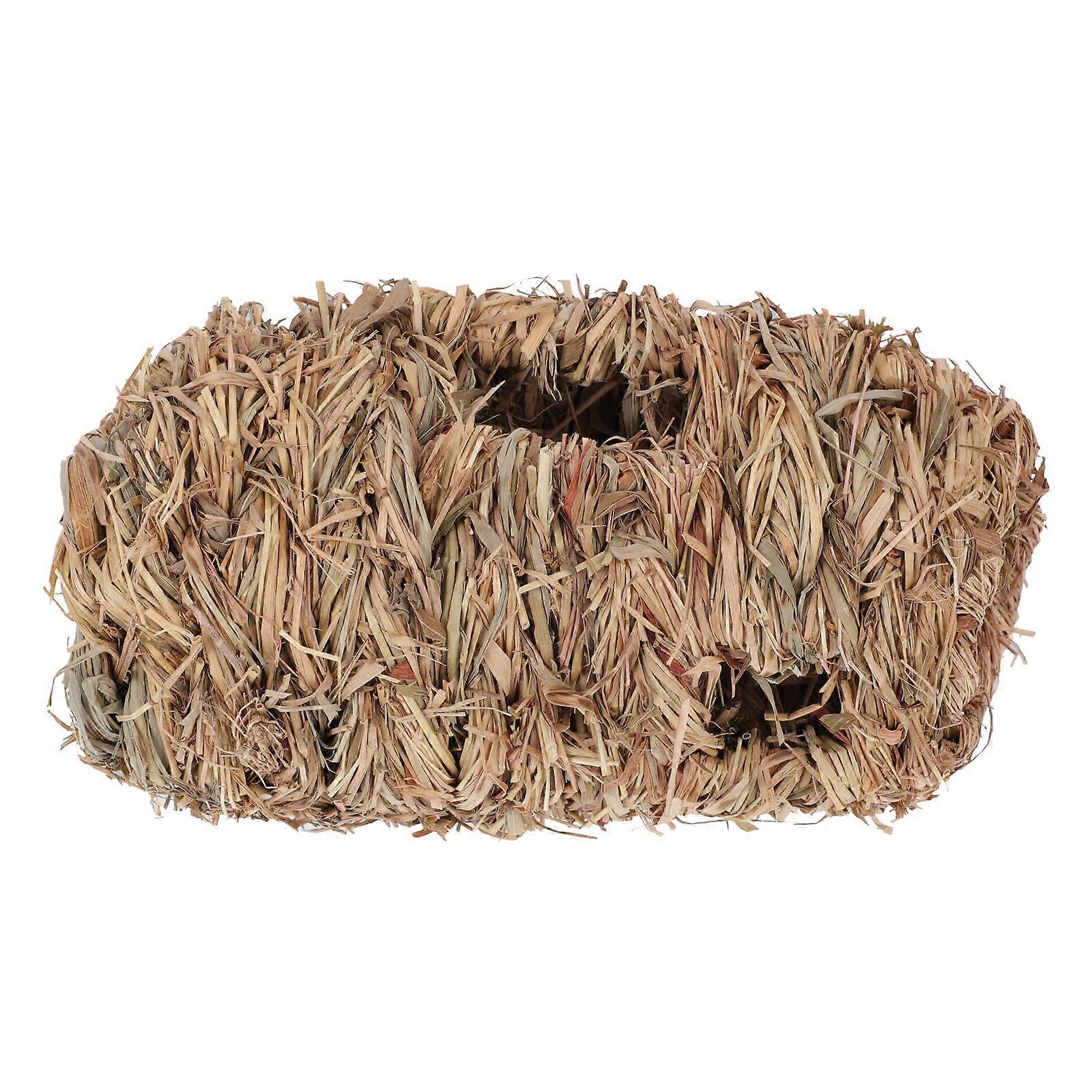 Brown Synthetic Hamster Hideout for Use Durable and Safe Toy 7 Inches