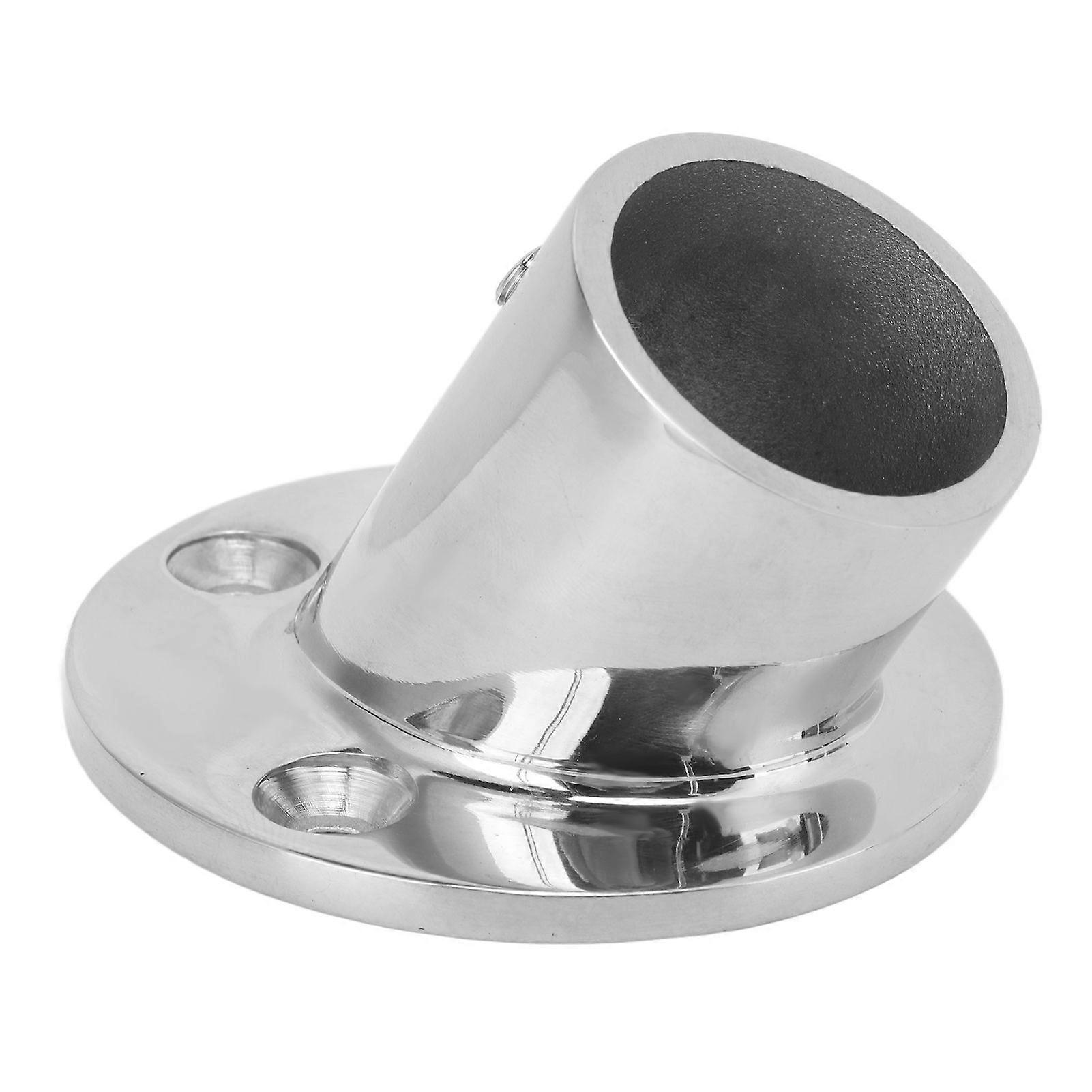 32 مم / 1.26 بوصة قاعدة السكك الحديدية اليدوية المستديرة 60 درجة تركيب الفولاذ المقاوم للصدأ الأجهزة البحرية للقوارب واليخوت