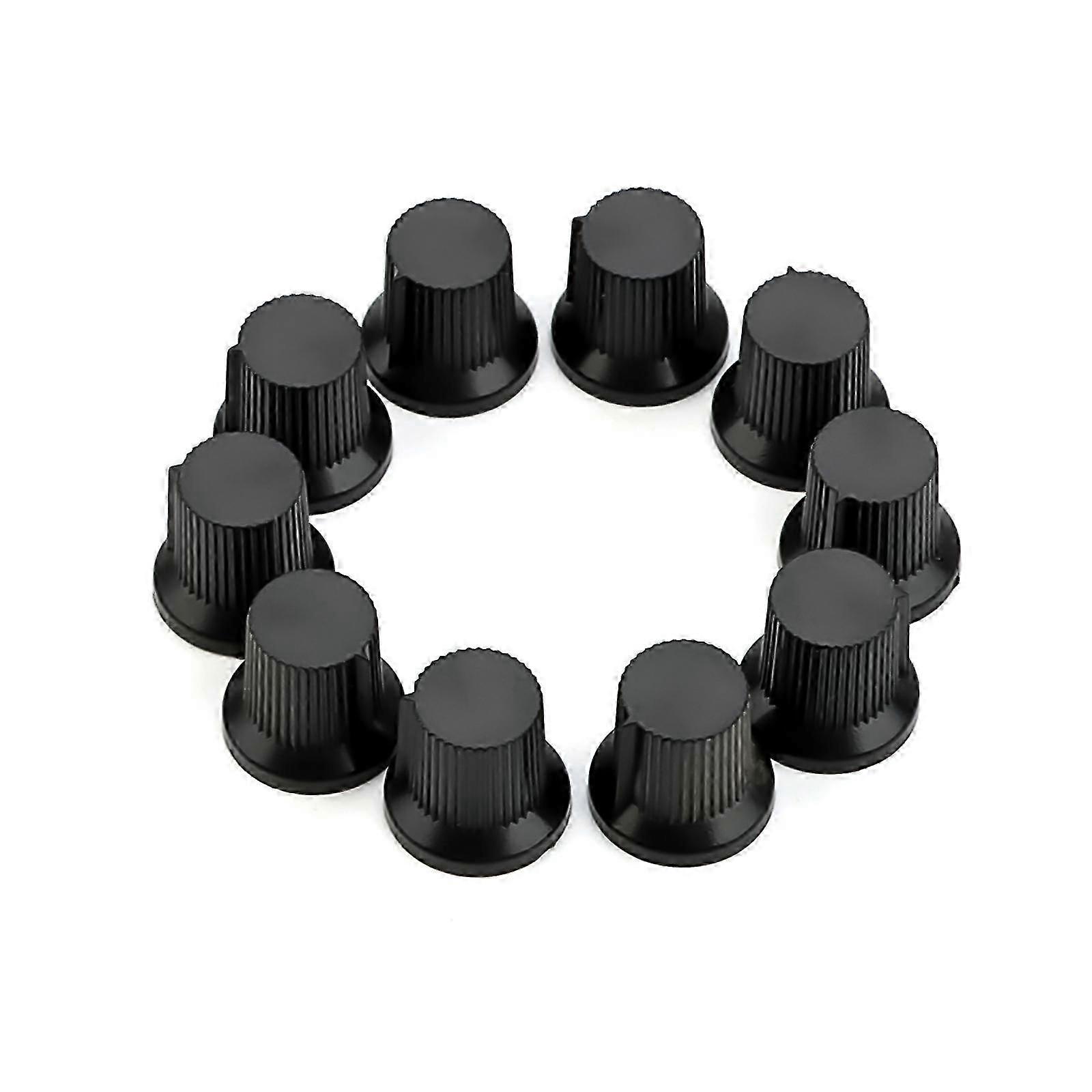 10Pcs Plastic Potentiometer Knobs for Guitar Volume Control 6mm Shaft Amplifier Rotary Knobs