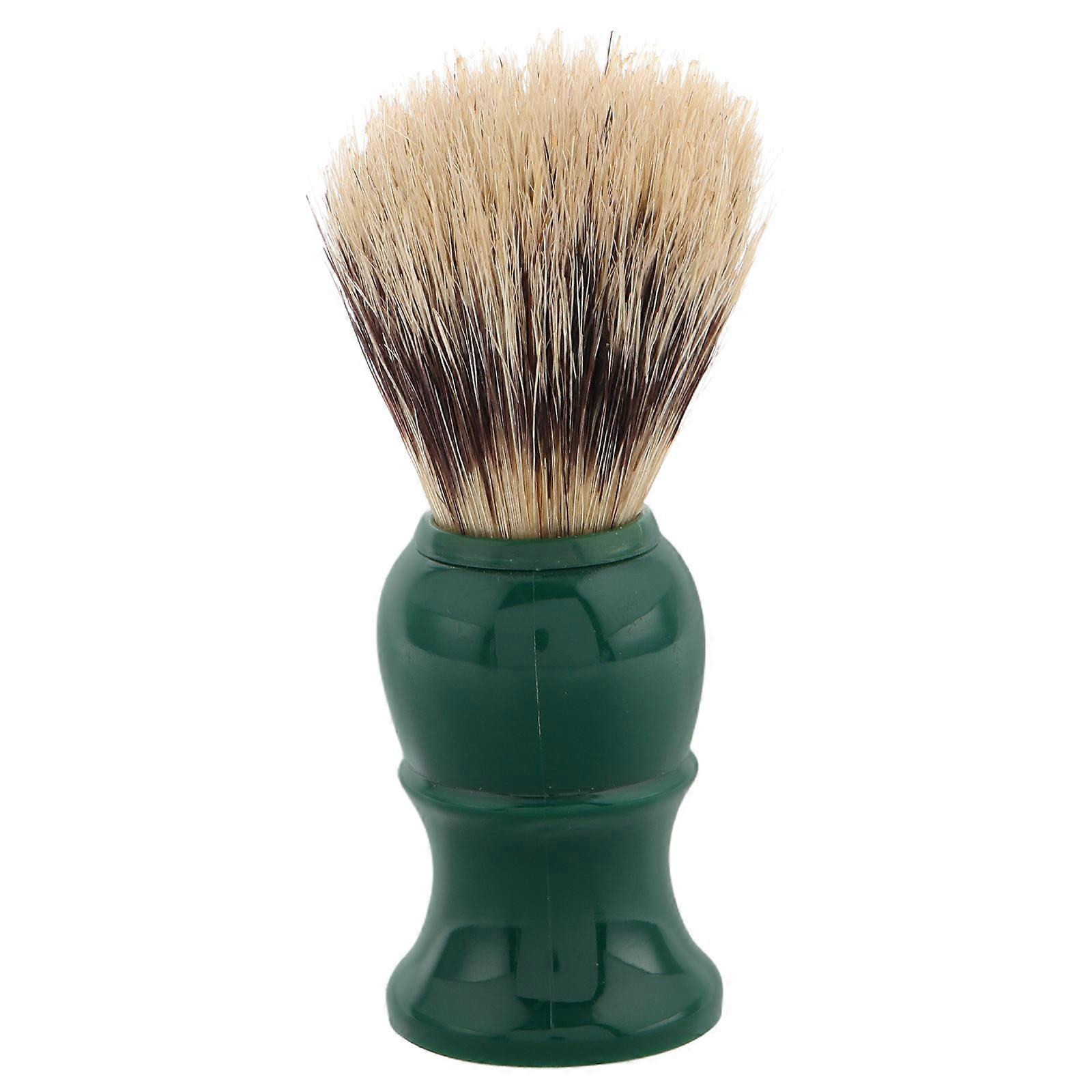 Beard Grooming Tool For Men Polystyrene Pig Mane Hair Green 9.50X3.50X3.50CM Shaving 1Pcs