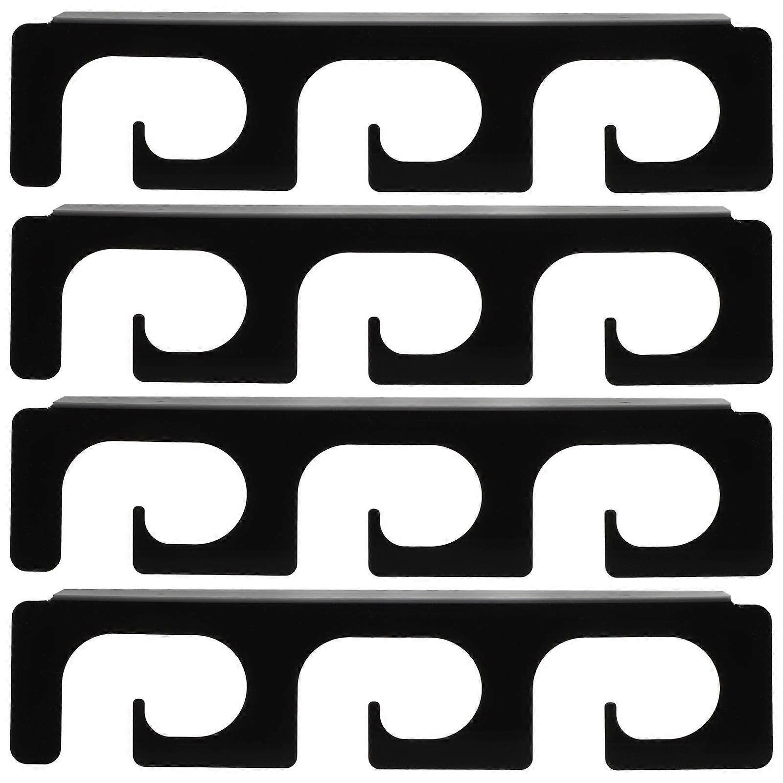 Fishing Gear Storage Rack Ceiling Mount Fishing Rod Holder PVC Rubber Simple Design Fishermen 2 Pairs