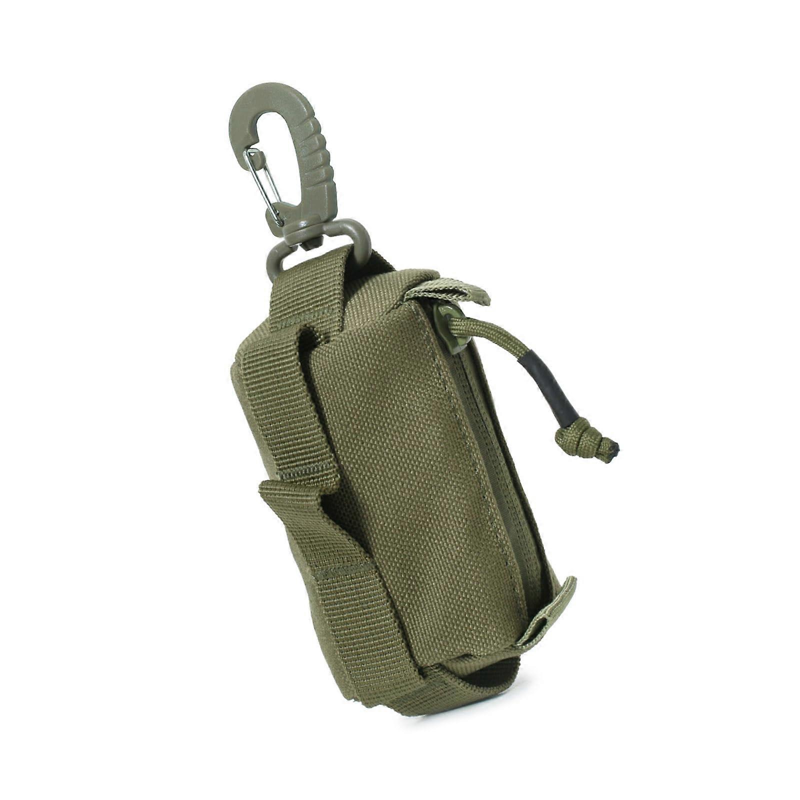 Multifunctional Coin Pouch Small Tactical Tool Bag Belt Pouch with External Clip Storage Utility Bag for Camping and Outdoor Use