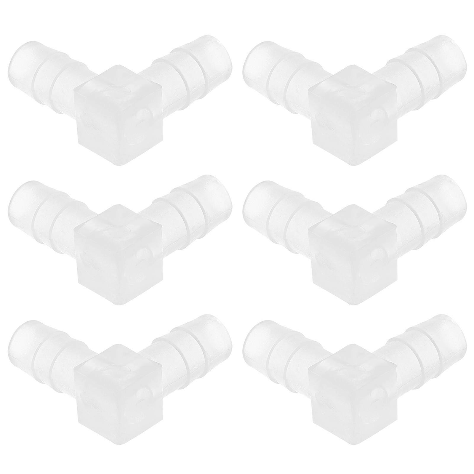 6pcs Plastic Hose Fittings, Barbed Joint Connectors for Hoses, Durable & Easy to Install, Suitable for Food, Beverage & Lab Applications