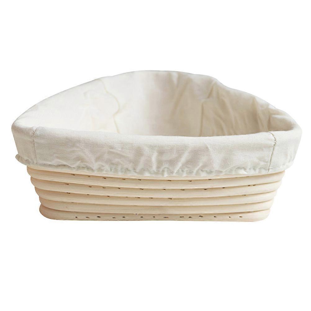 Pastry Proofing Basket Triangle Proofing Basket Fermentation 20x20x6cm Khaki Storage Container Home Bakery 2Pcs