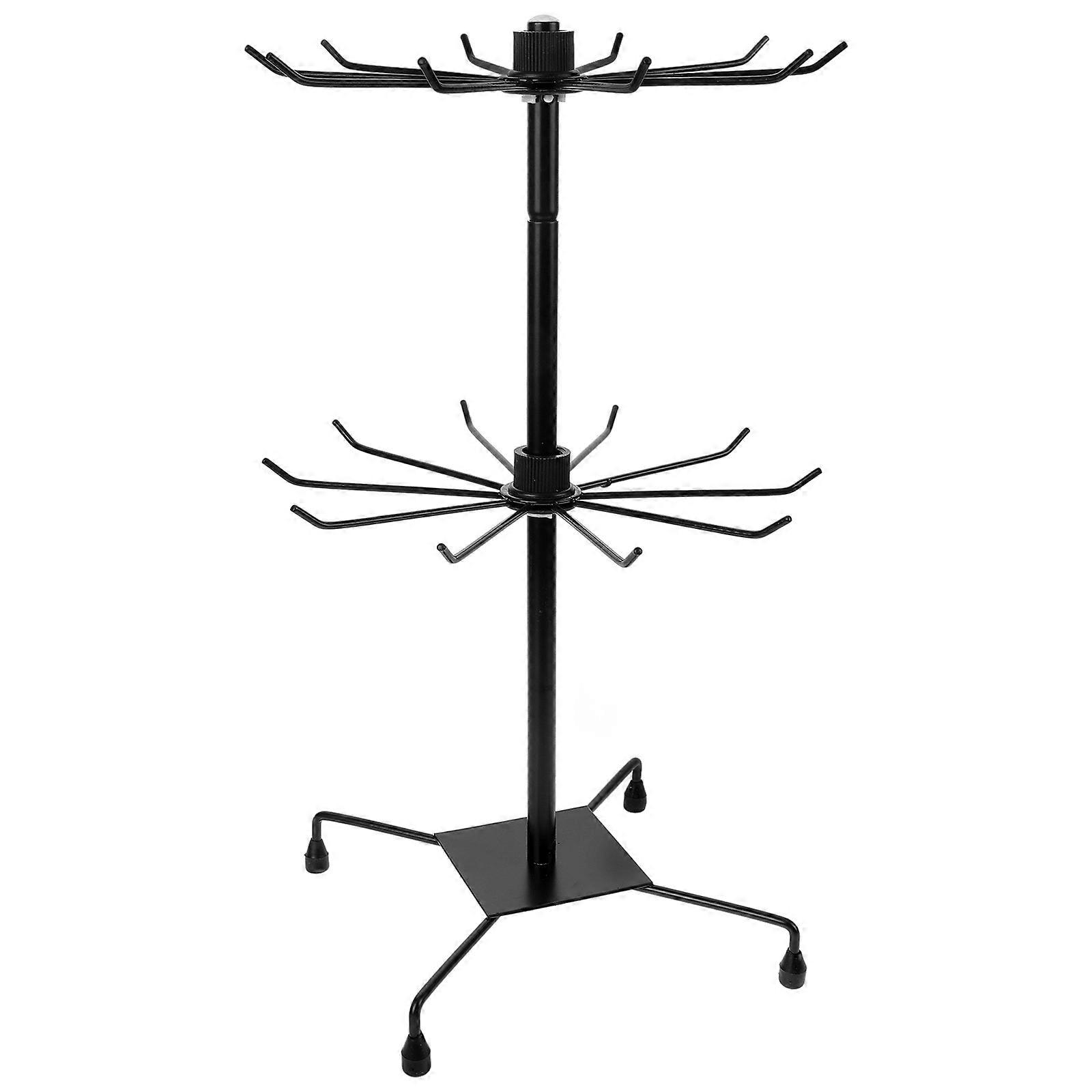 Rotating Jewelry Display Stand Multi Functional Rack for Necklaces, Bracelets & Keyrings – Elegant Lightweight Organizer for Home & Retail Storage