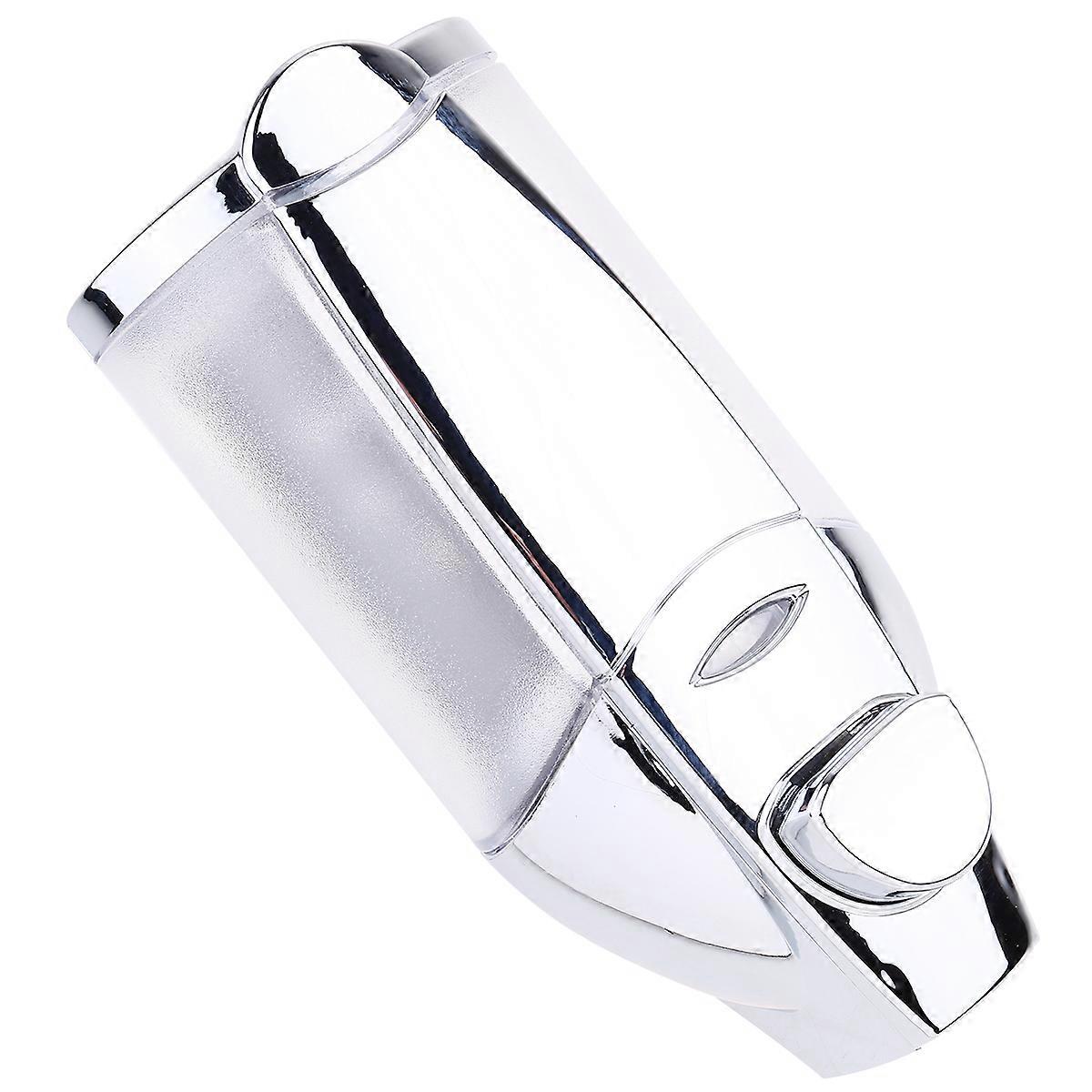 Dispenser di sapone per le mani da bagno Dispenser di sapone manuale a parete argento 18x8,5x7,5 cm ricaricabile 1 pz