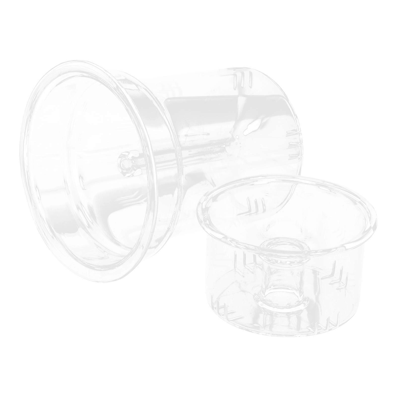 Glass tea Infuser with Dual Chamber Design for Home Use Transparent and Elegant Appearance Fits Most Teapots 2pcs