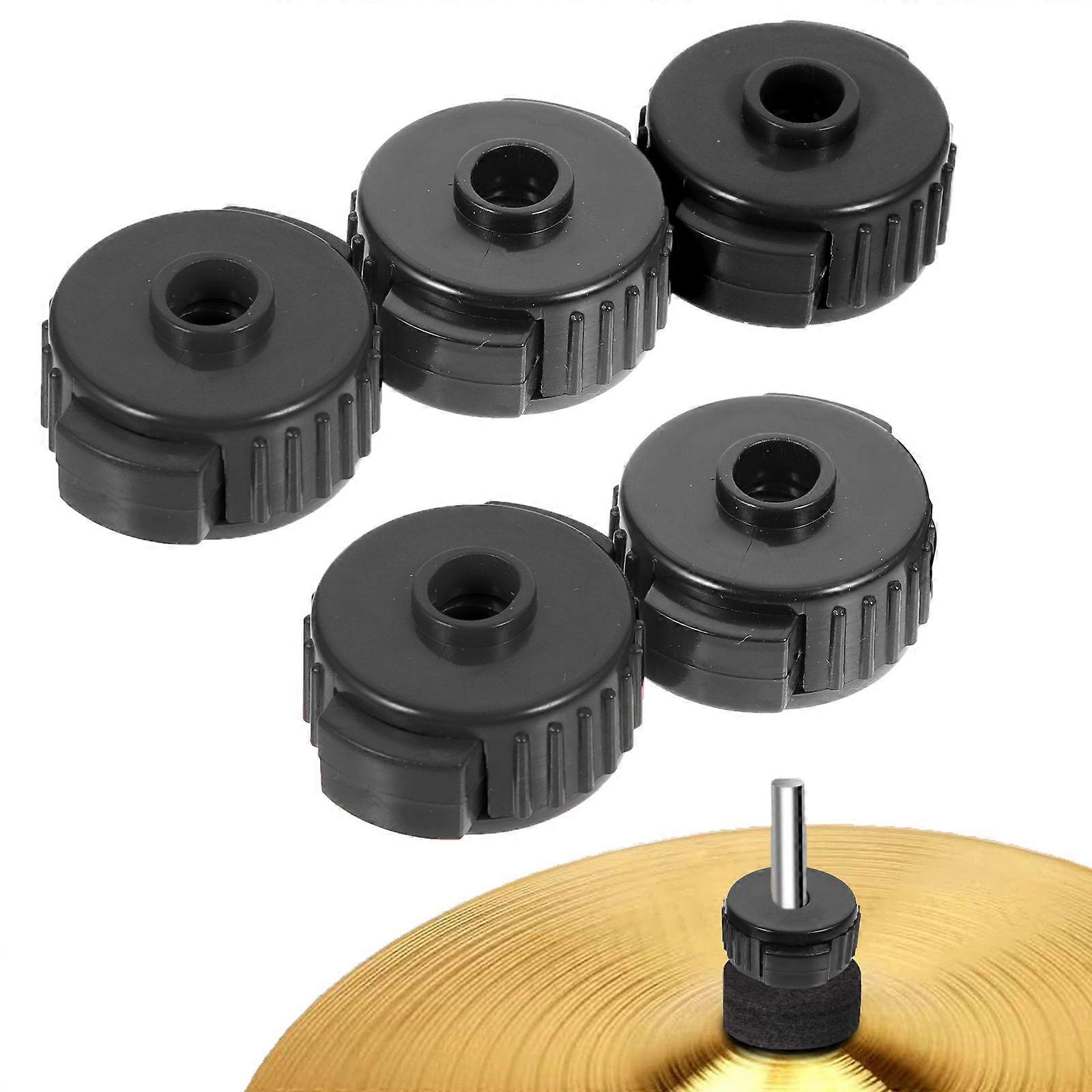 5pcs Plastic Drum Quick Nuts Cymbal Nuts Quick Release Drum Accessories Kit