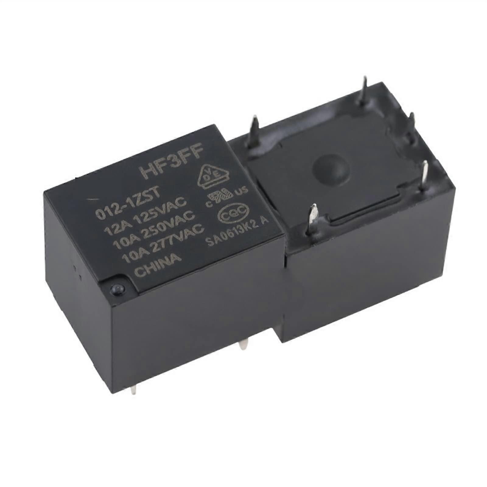 5pcs Relay HF3FF-005-1ZST 12V 24V 5PIN 12A 125VAC Electromagnetic Relay Module Size HF3FF-012-1ZST
