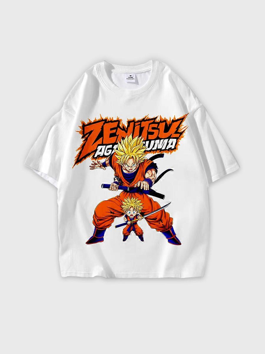 T-shirt round neck Cartoon Pattern loose short sleeve E1551