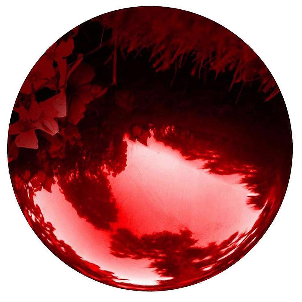 Stainless Steel Red Reflective Ball for Decor with Polished Smooth Finish 6 Inch Diameter