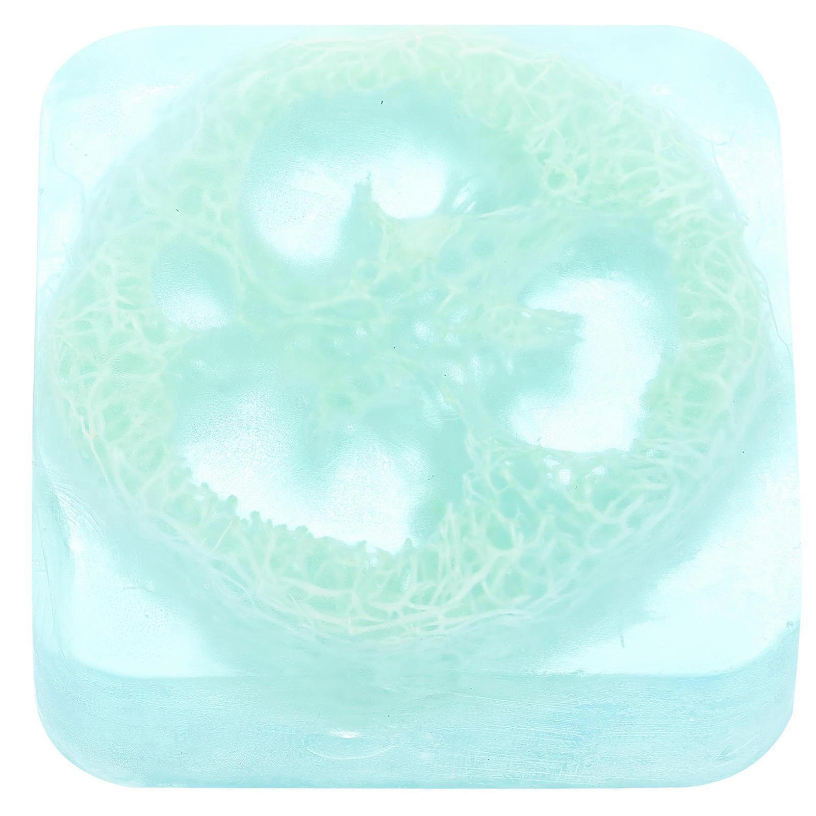 Exfoliating Soap Loofah Soap Body Washing Men Rectangular Handmade Soap Base Plant Extracts 1Pcs