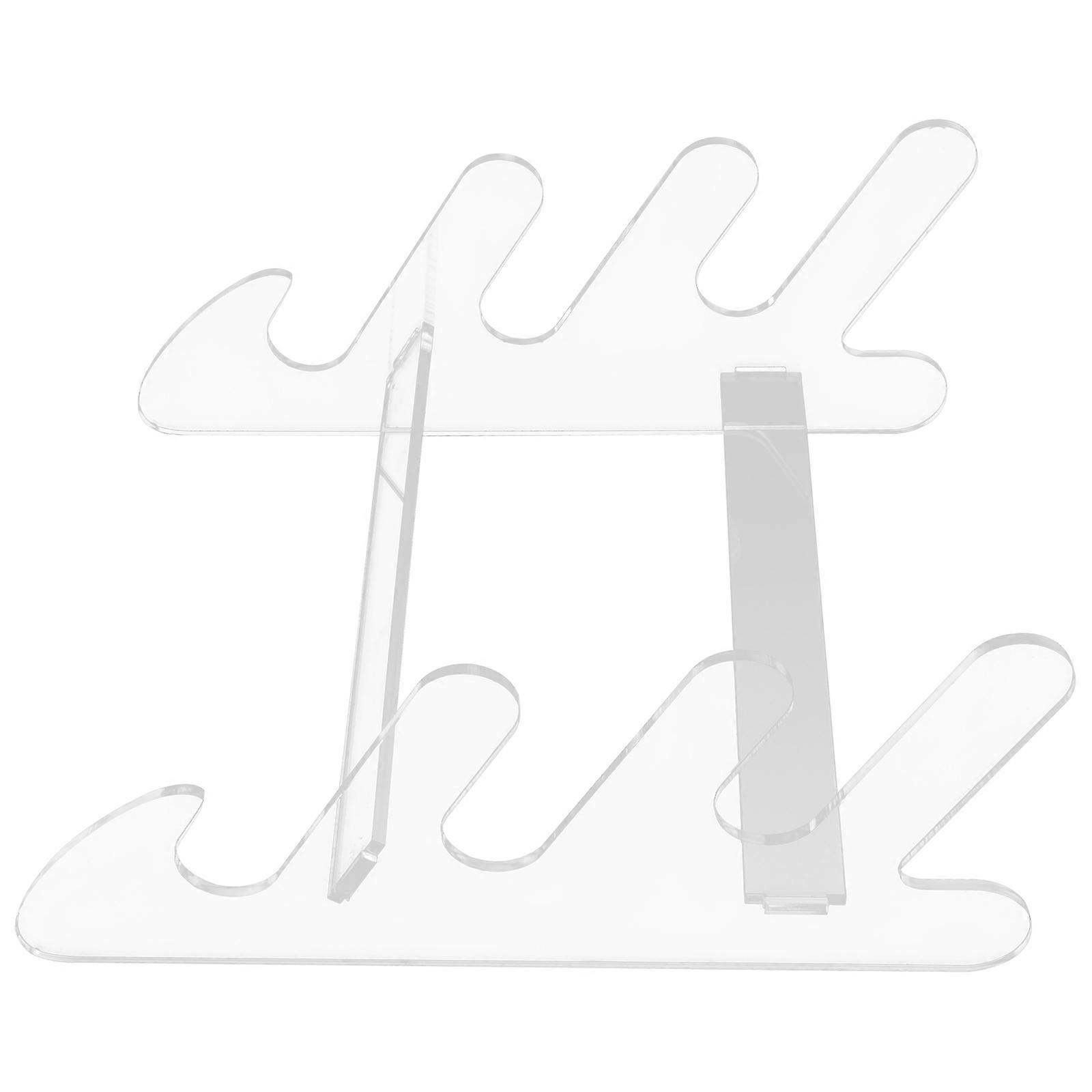 Clear Keyboard Stand Computer Acrylic Organizer Storage Home Use Simple Design Transparent 1Set