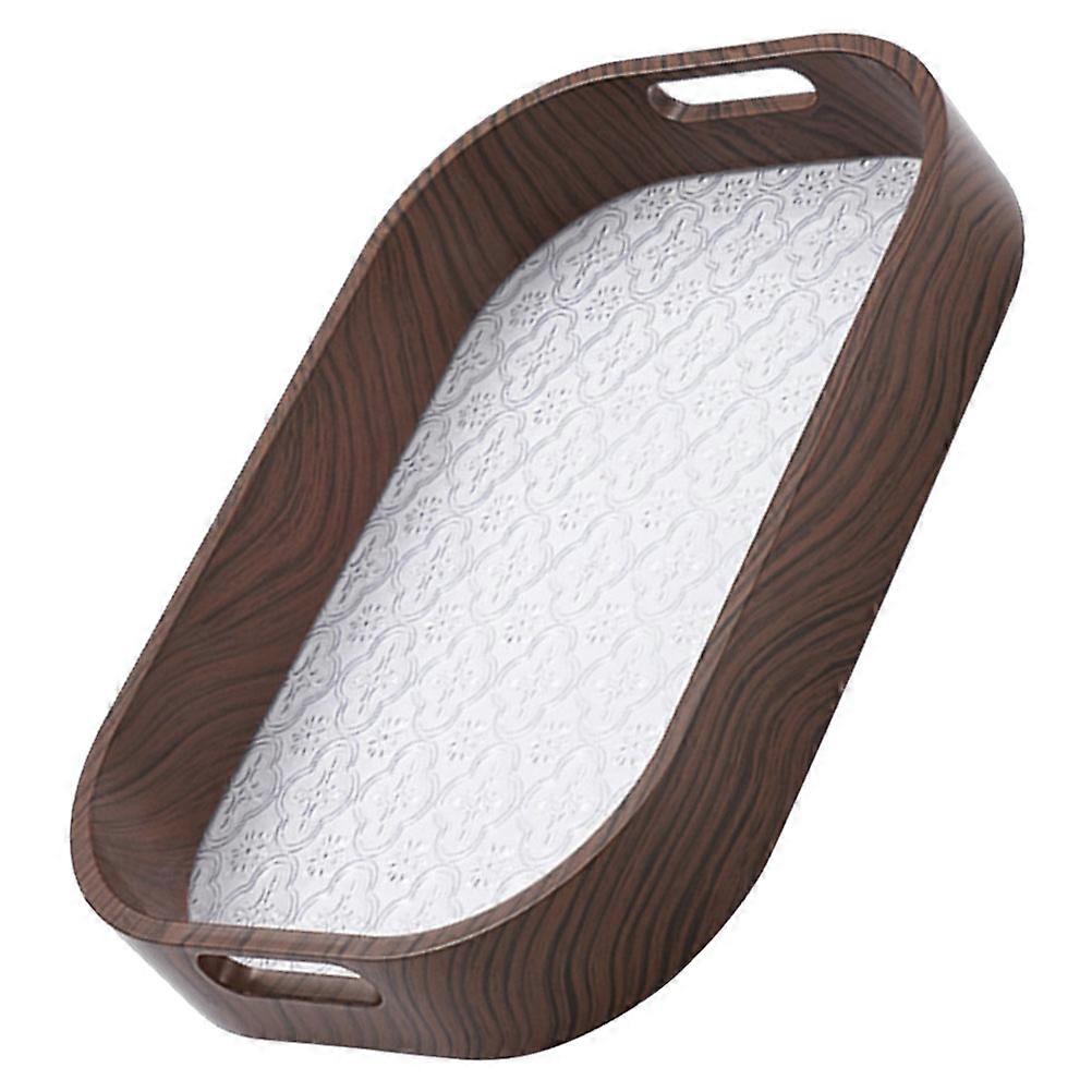 Reusable Plates Delicate Snack Plate Tableware Retro Design AS Rectangular Food Storage 1Pcs