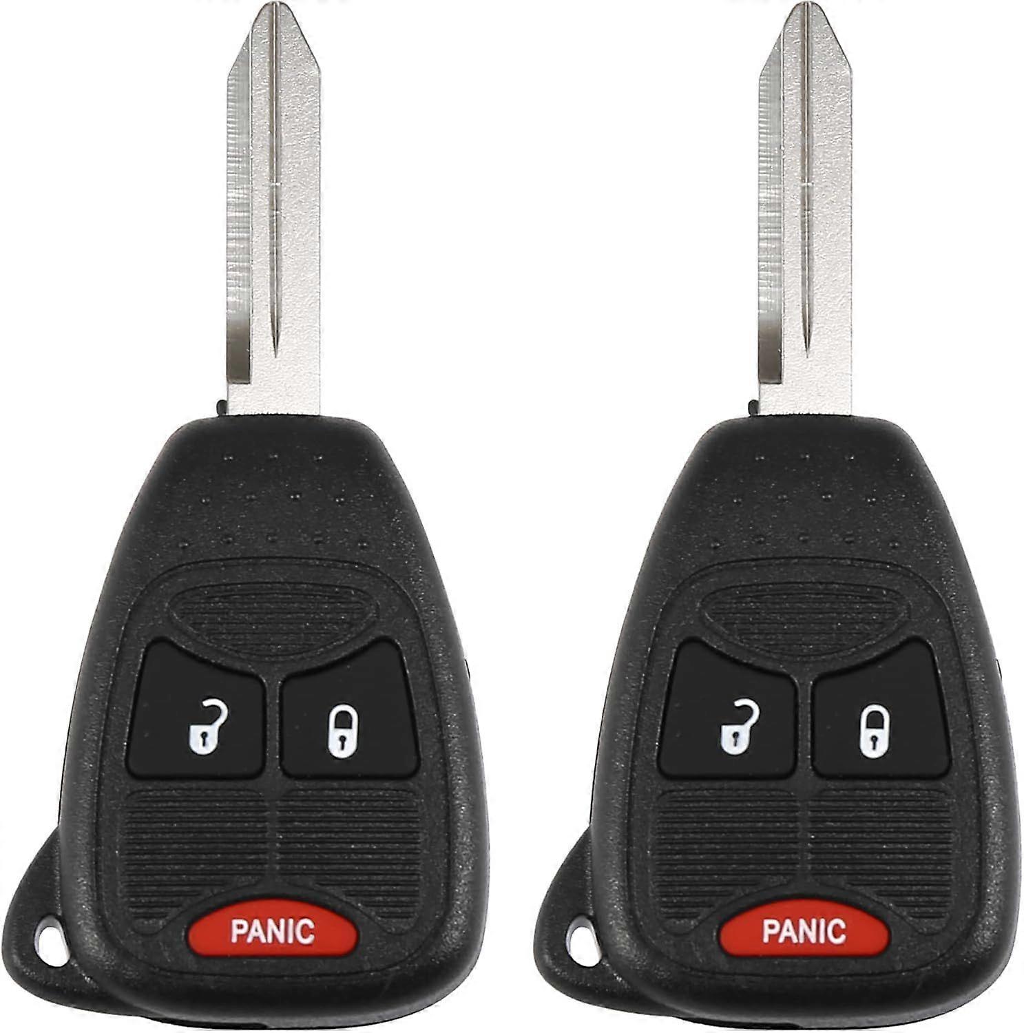 AUTOHAUX 2pcs OHT692427AA 315MHz Replacement Keyless Entry Remote Car Key Fob For Dodge Av