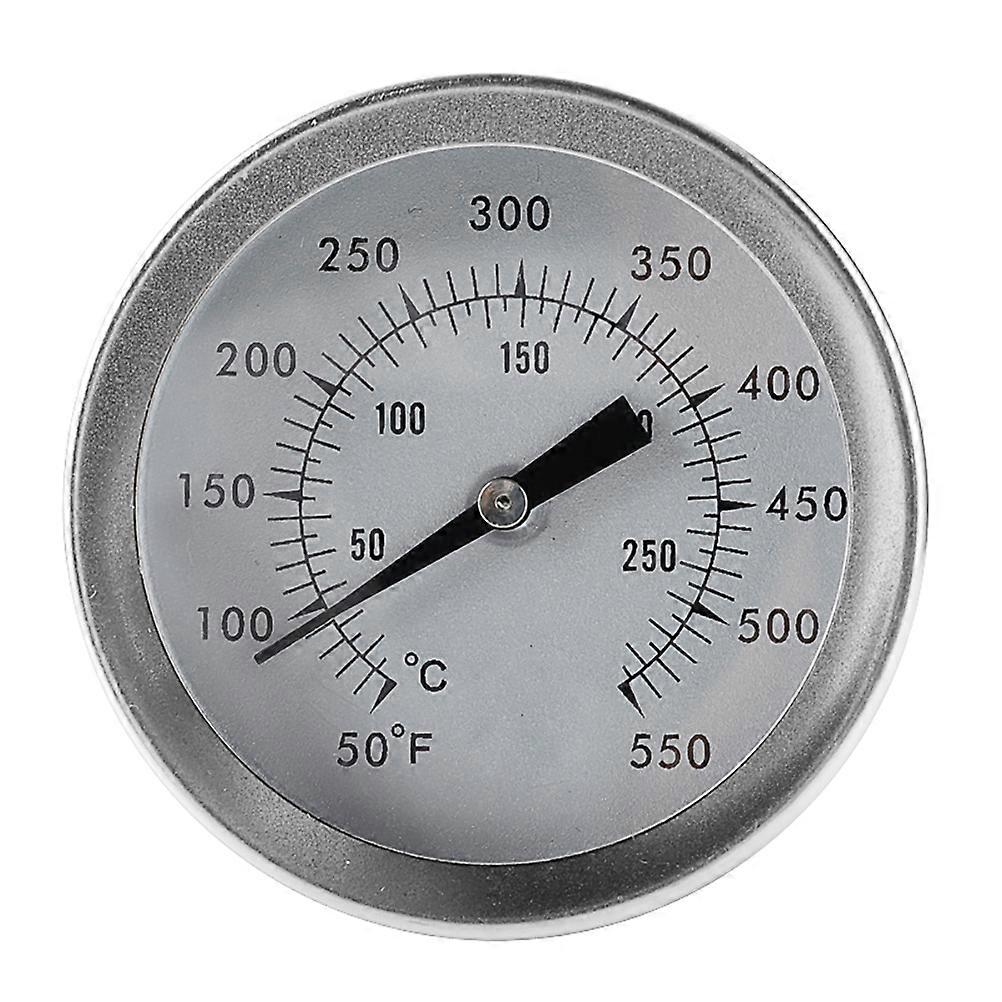 Oven Thermometer Stainless Steel Food Monitoring Home Users 5.2x8.7cm Real-time Temperature Reading 1Set